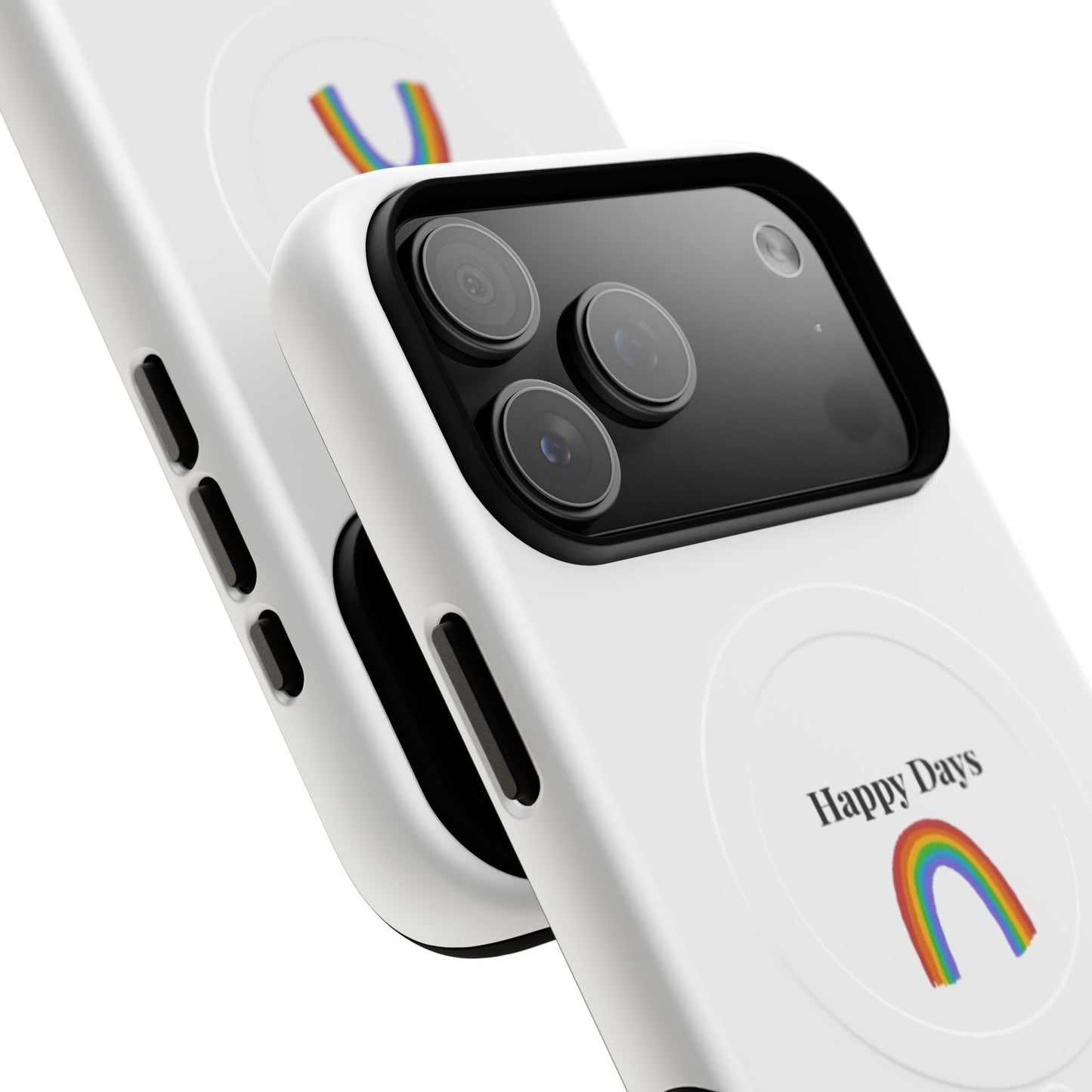 Tough Magnetic Phone Case — "Happy Days" Rainbow Design