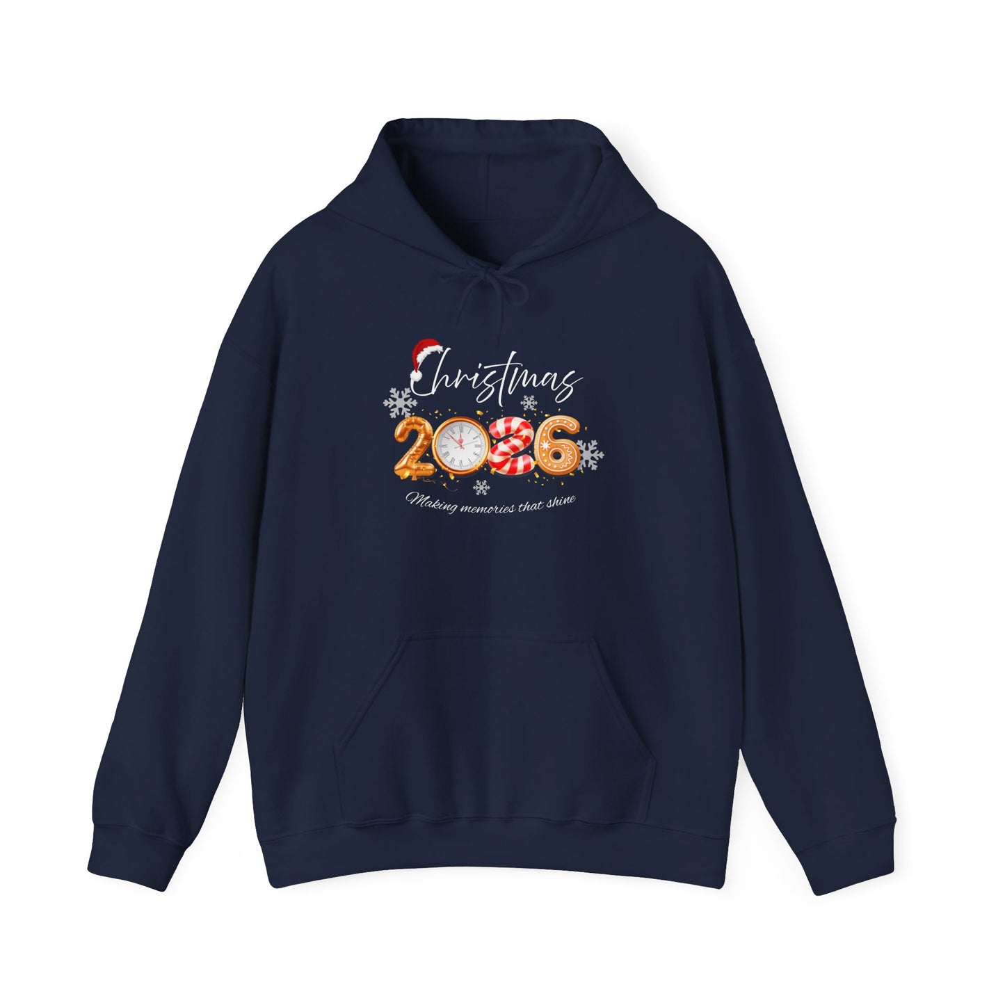 Cozy Unisex Holiday Sweatshirt, Comfortable Hoodie for Christmas, Festive Gift, 2026 Celebration, Casual Winter Wear