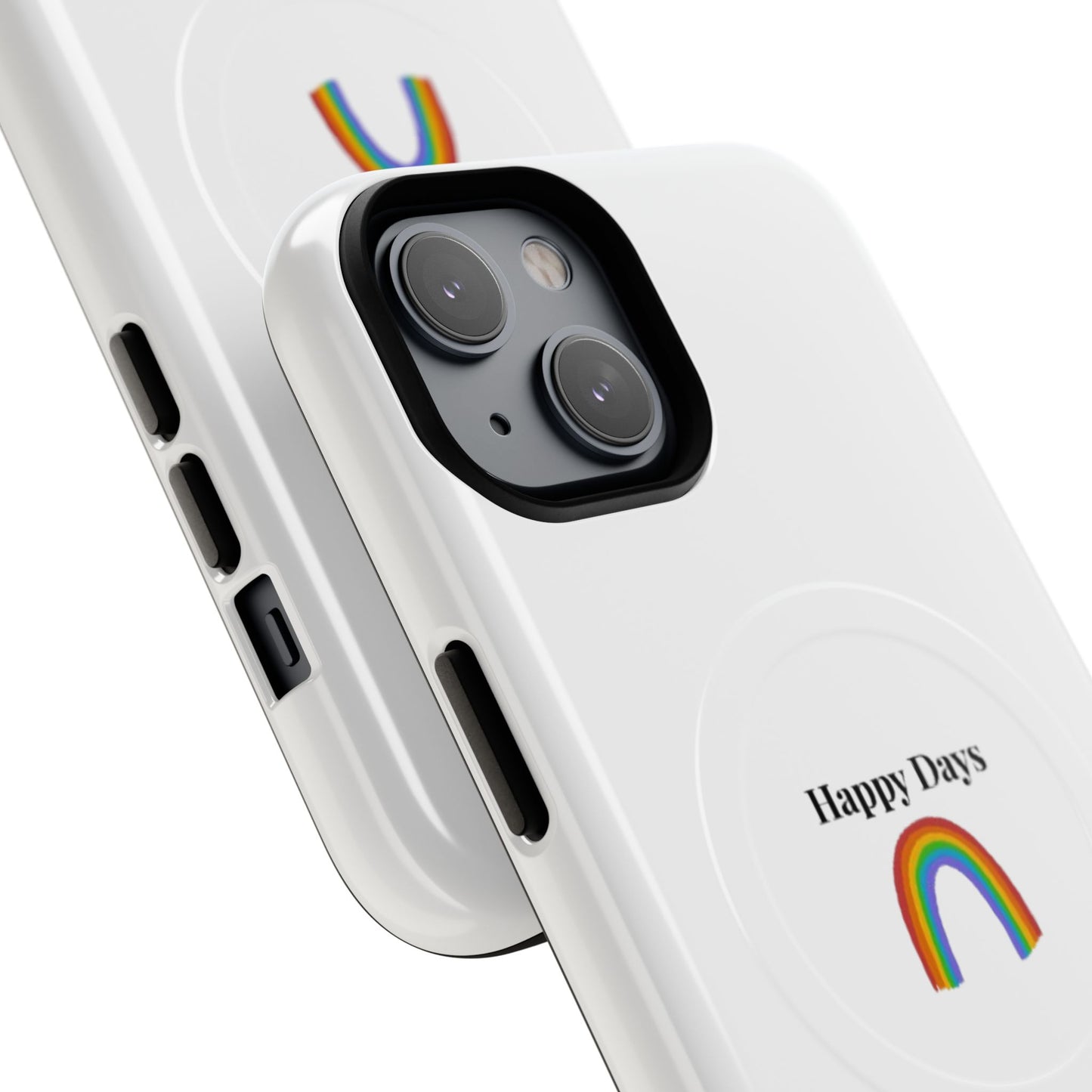 Tough Magnetic Phone Case — "Happy Days" Rainbow Design