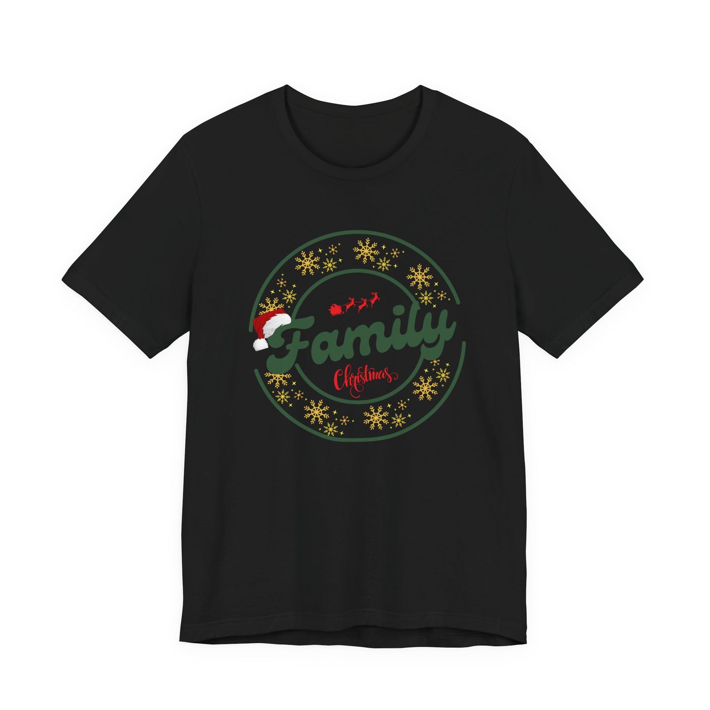 Family Christmas Unisex T-Shirt, Holiday Gift, Family Reunion Tee, Casual wear, Xmas Party Wear