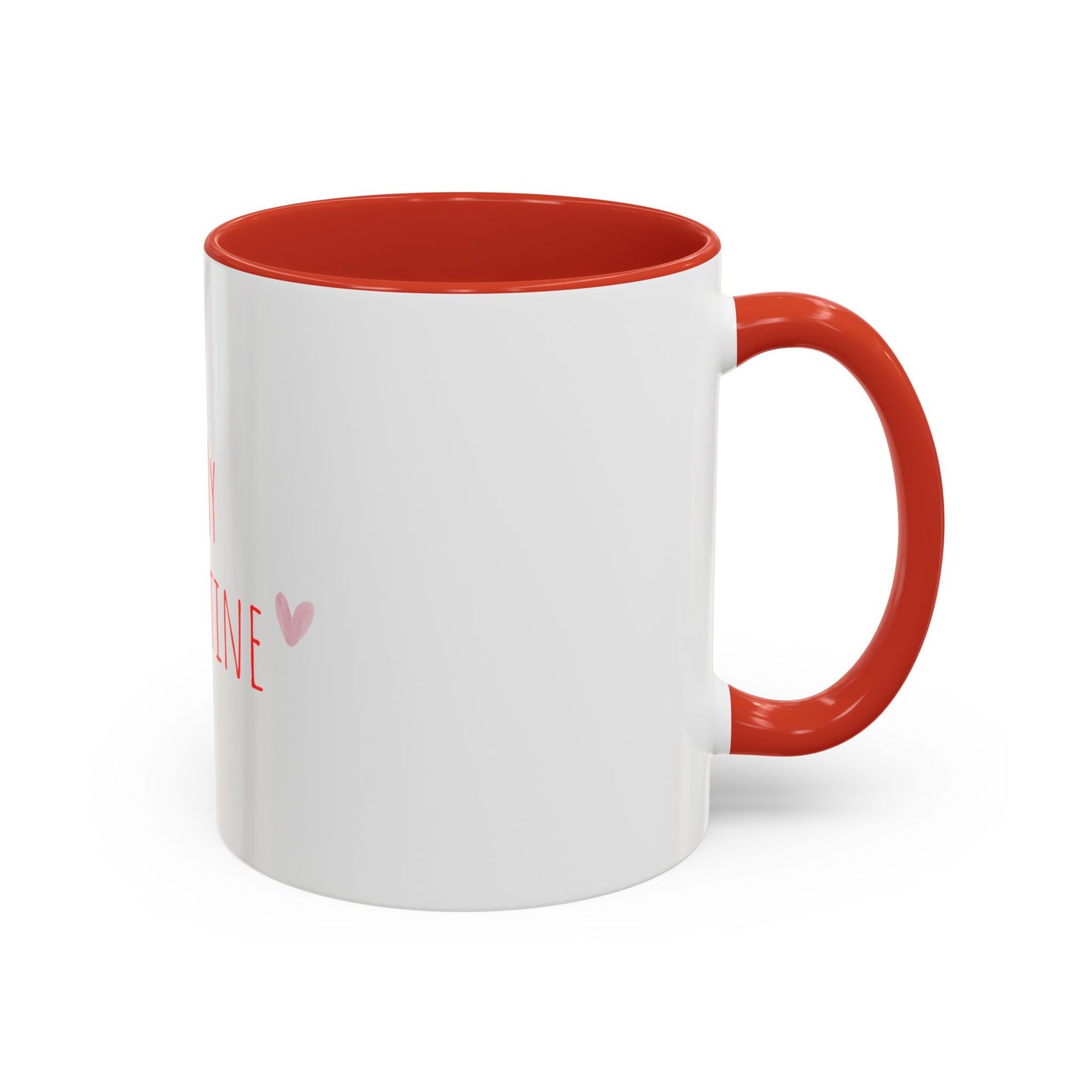 Be My Valentine Accent Coffee Mug — Valentine’s Day Heart Coffee Cup