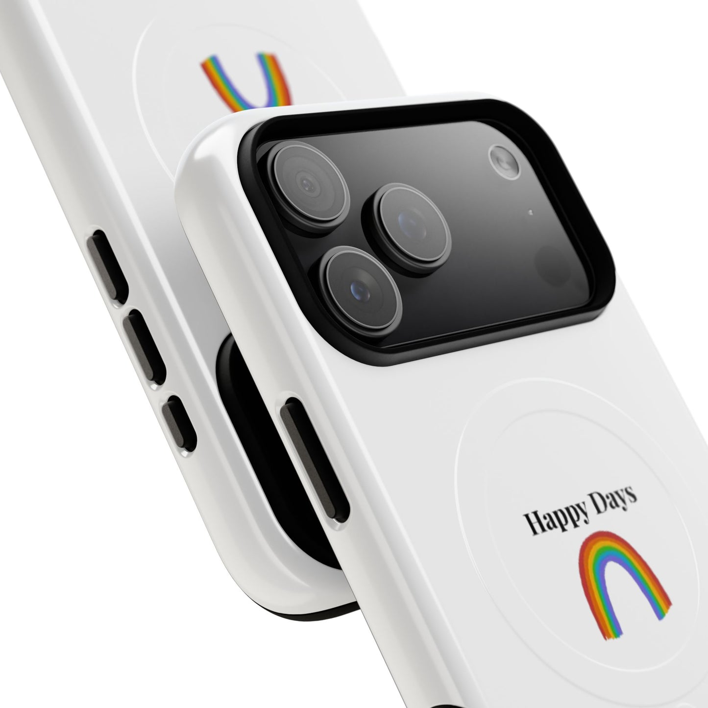 Tough Magnetic Phone Case — "Happy Days" Rainbow Design