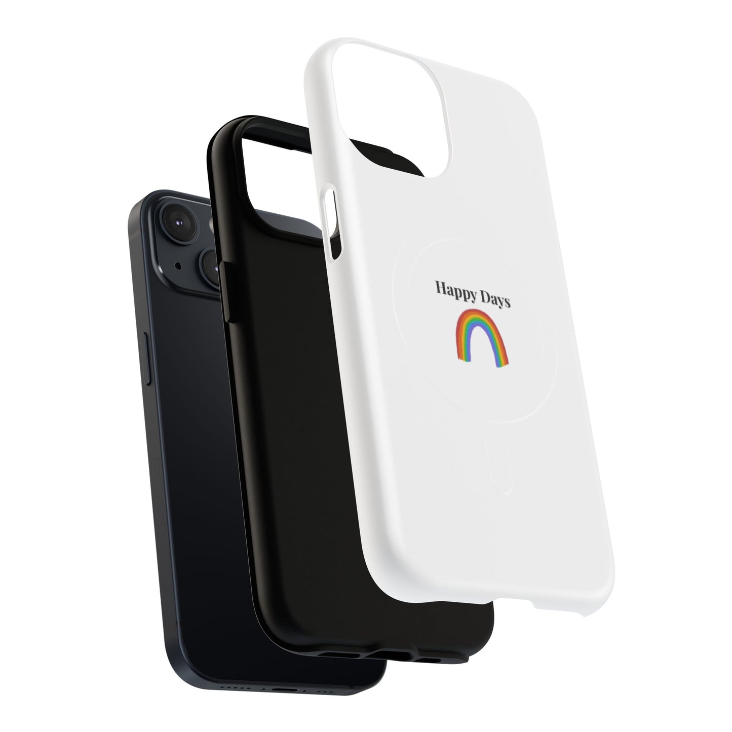 Tough Magnetic Phone Case — "Happy Days" Rainbow Design