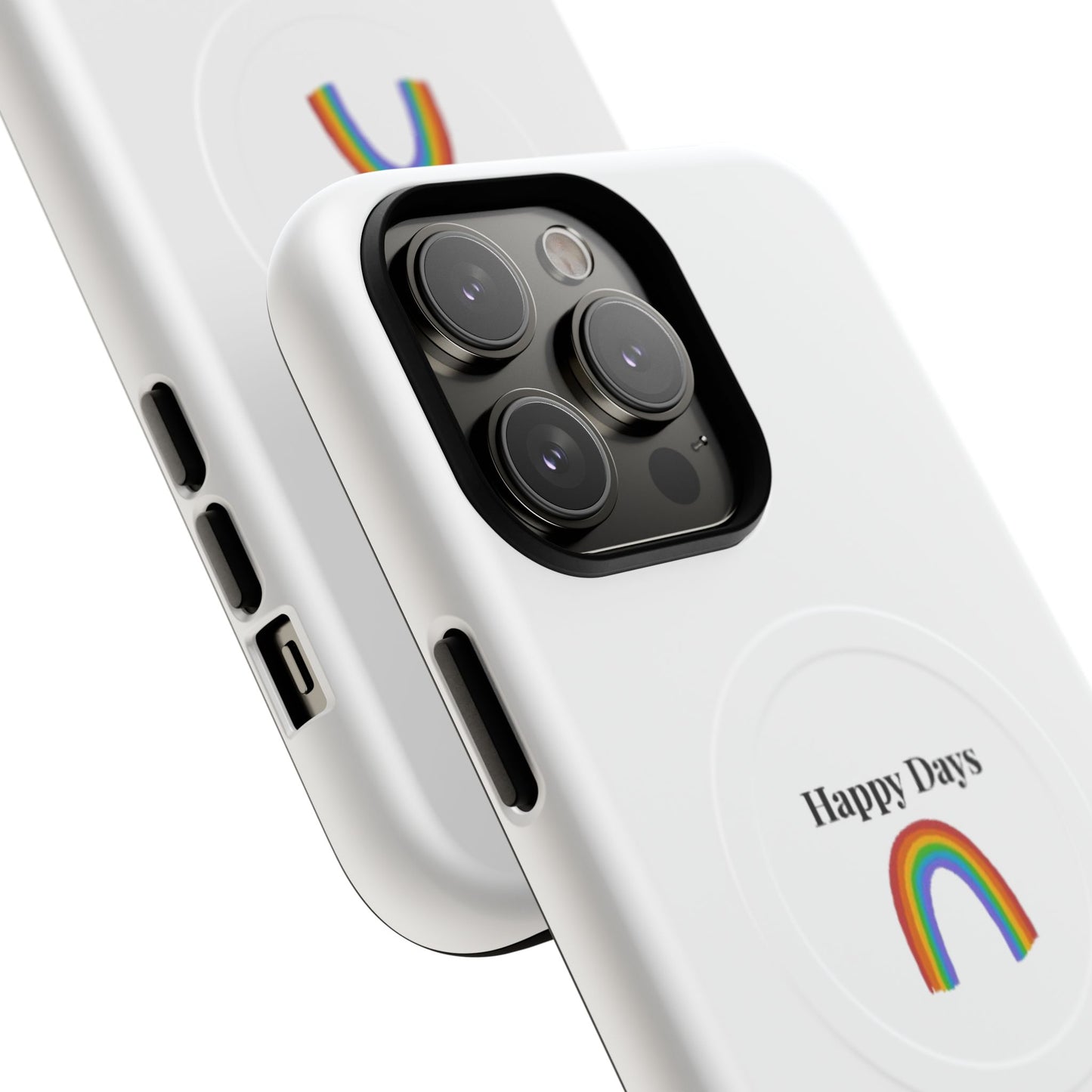 Tough Magnetic Phone Case — "Happy Days" Rainbow Design