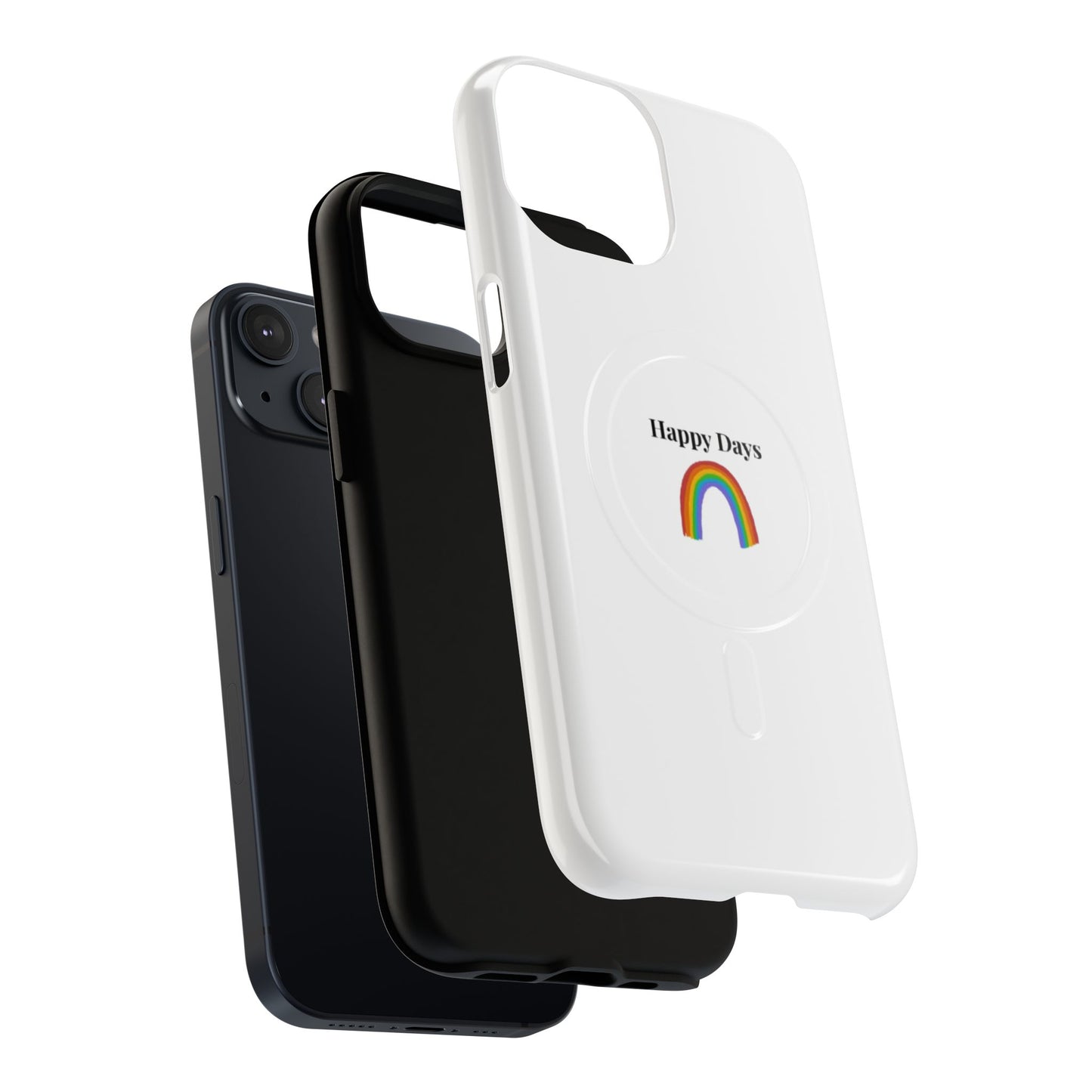 Tough Magnetic Phone Case — "Happy Days" Rainbow Design