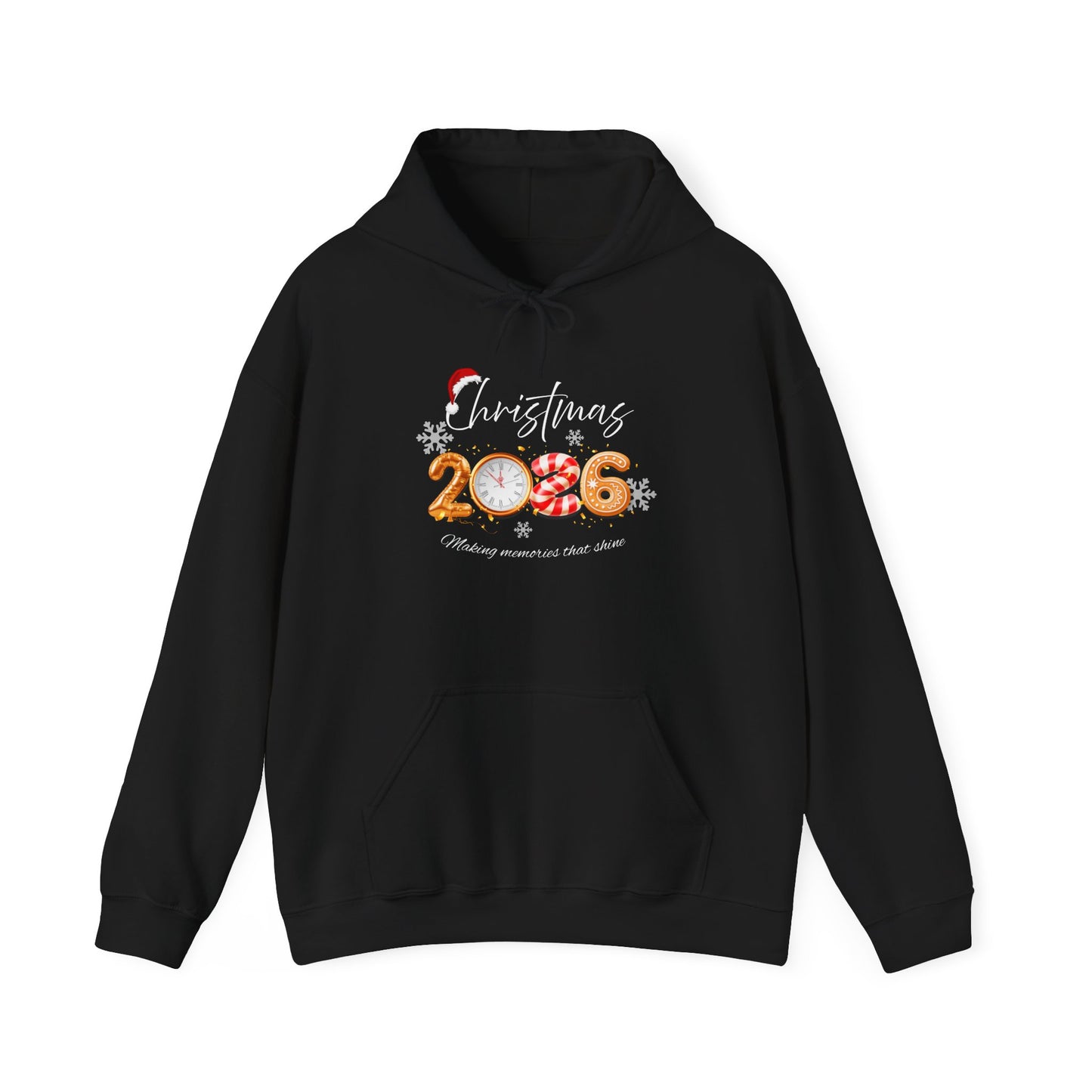 Cozy Unisex Holiday Sweatshirt, Comfortable Hoodie for Christmas, Festive Gift, 2026 Celebration, Casual Winter Wear