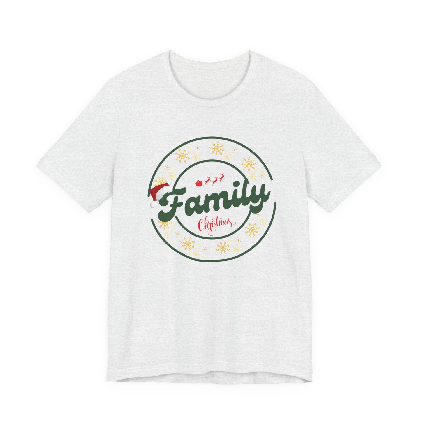 Family Christmas Unisex T-Shirt, Holiday Gift, Family Reunion Tee, Casual wear, Xmas Party Wear
