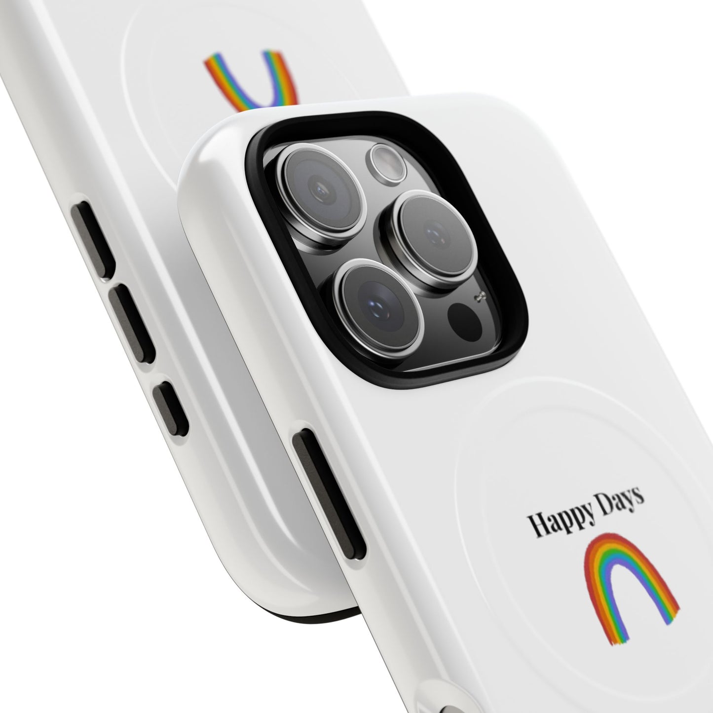 Tough Magnetic Phone Case — "Happy Days" Rainbow Design