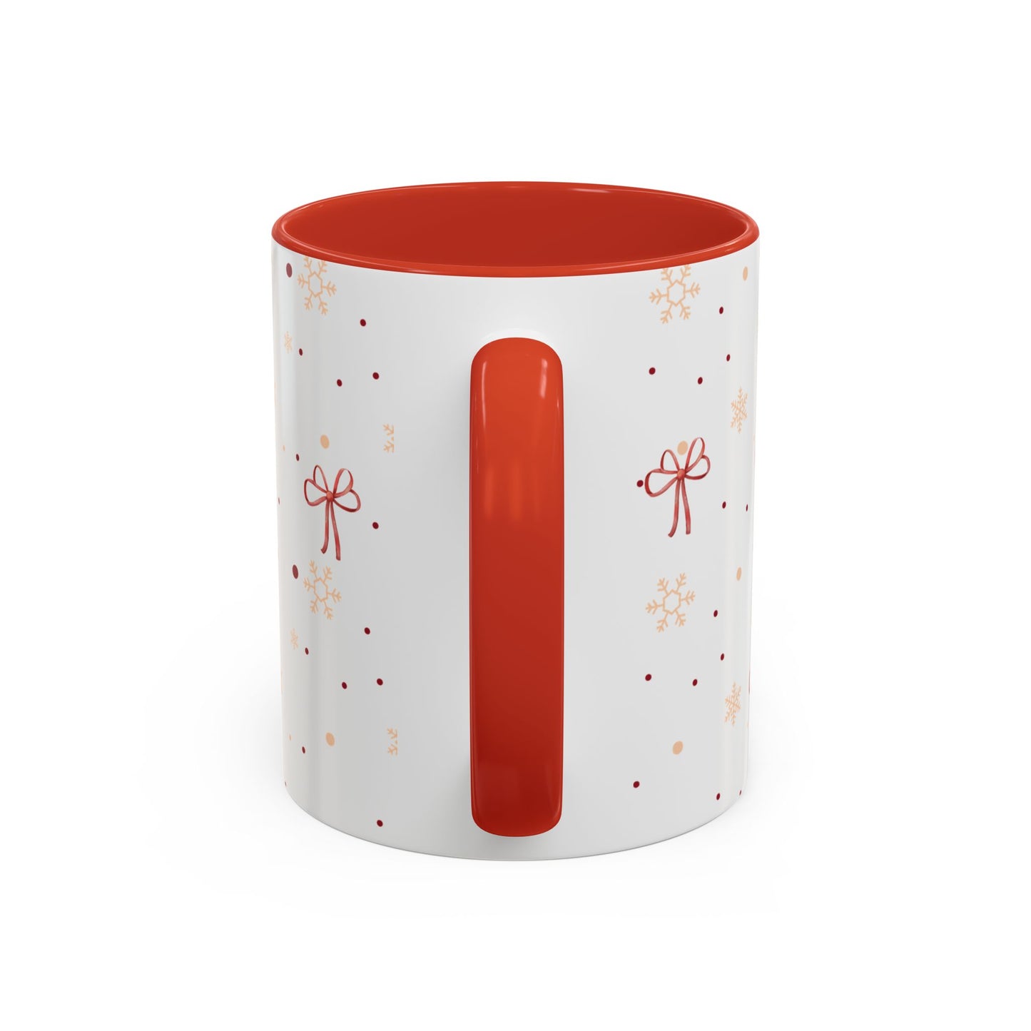 Holiday Bow Accent Coffee Mug | Winter Gift | Festive Drinkware | Christmas & New Year Decor | Cute Mug for Coffee Lovers