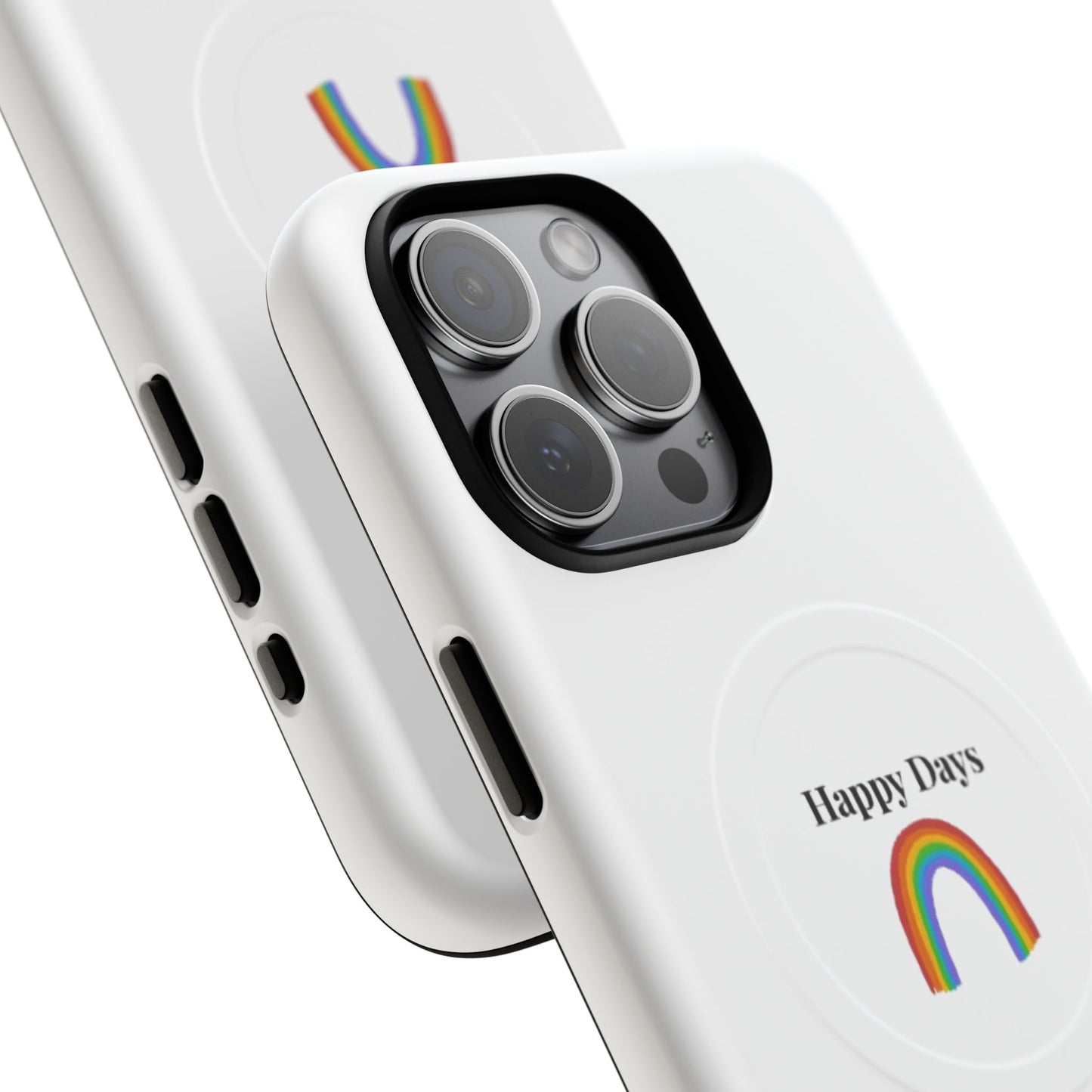 Tough Magnetic Phone Case — "Happy Days" Rainbow Design