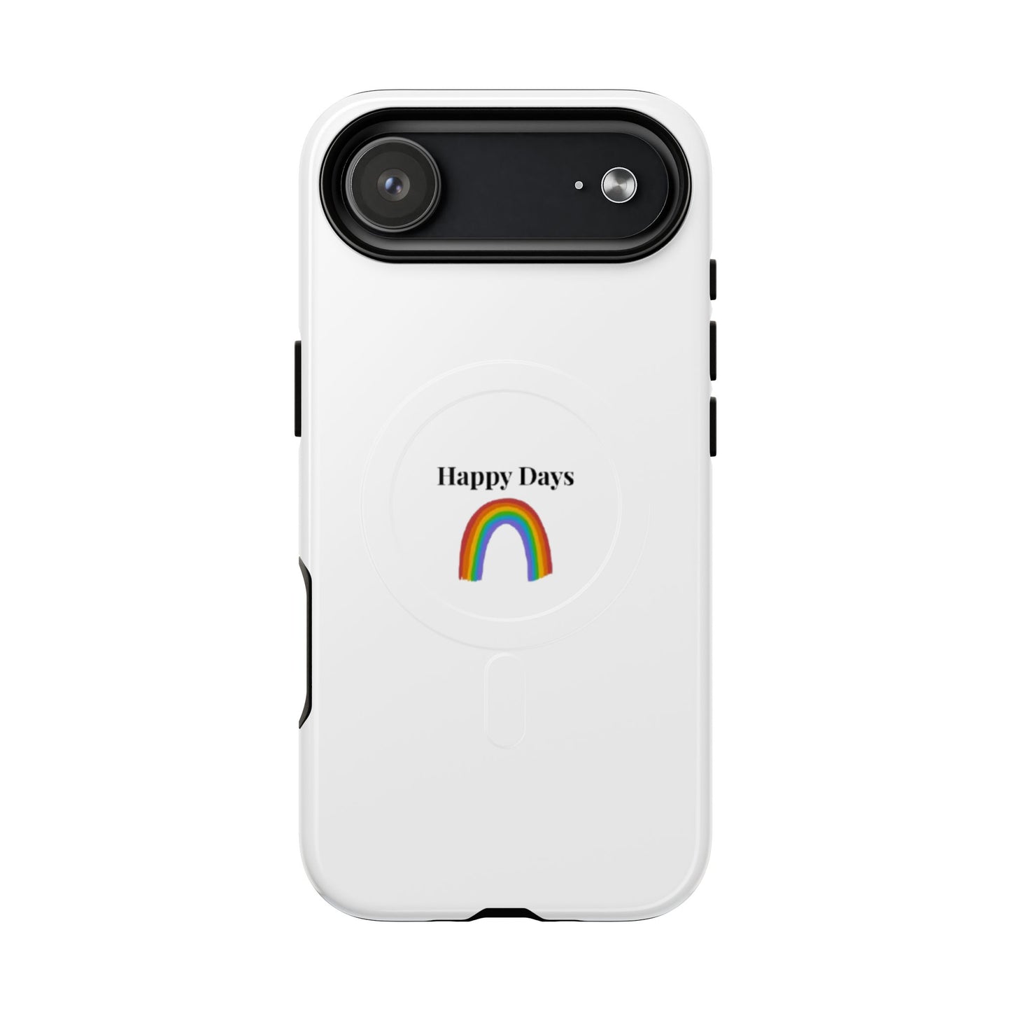 Tough Magnetic Phone Case — "Happy Days" Rainbow Design