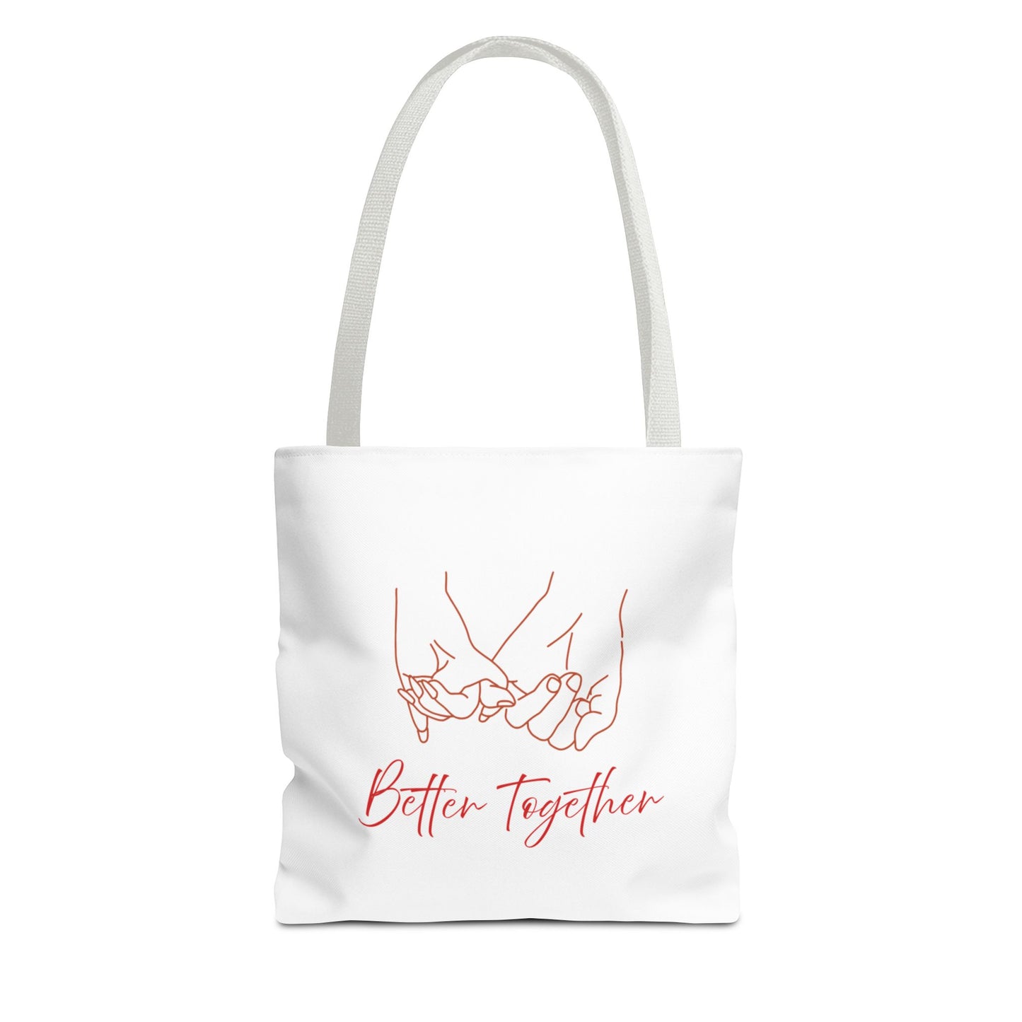Better Together Tote Bag — Pink Line Art Pinky Promise Tote