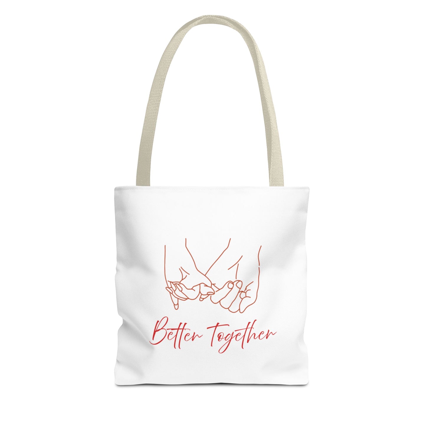 Better Together Tote Bag — Pink Line Art Pinky Promise Tote