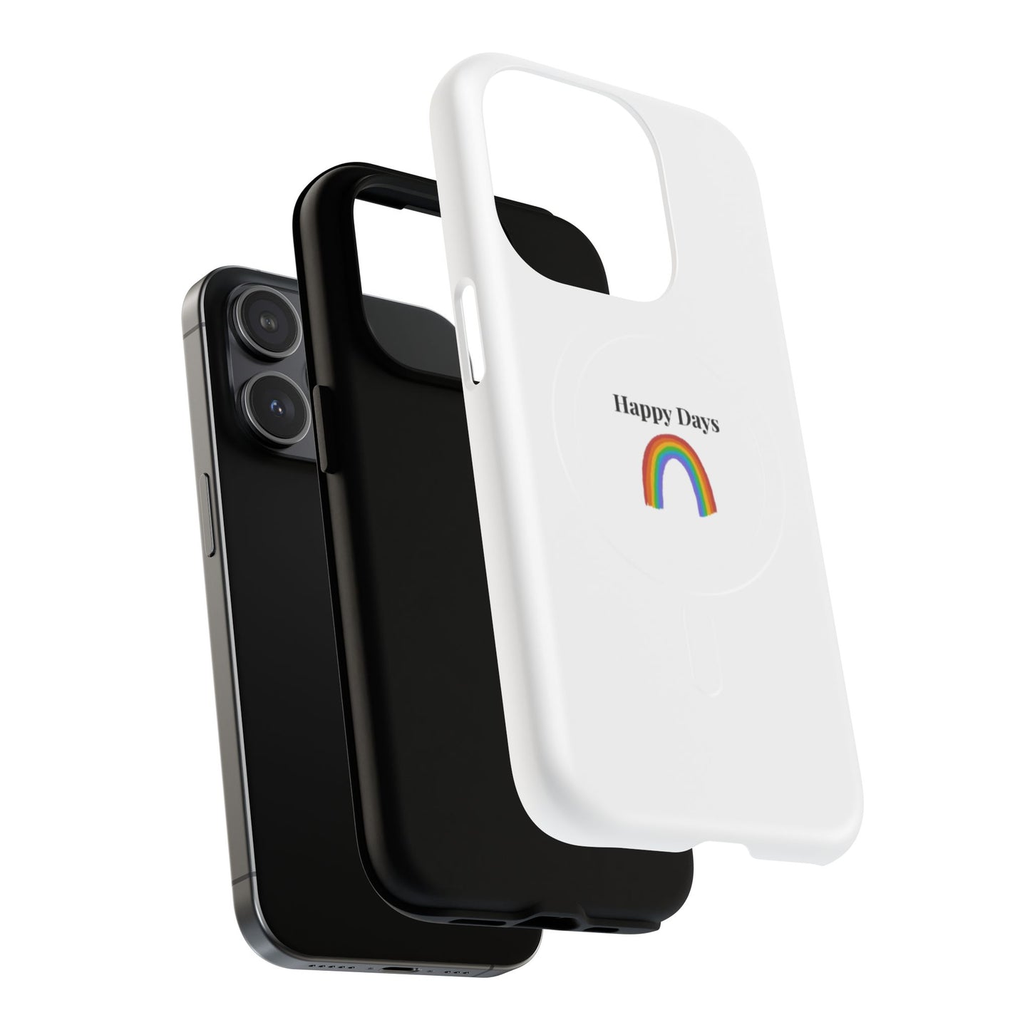 Tough Magnetic Phone Case — "Happy Days" Rainbow Design
