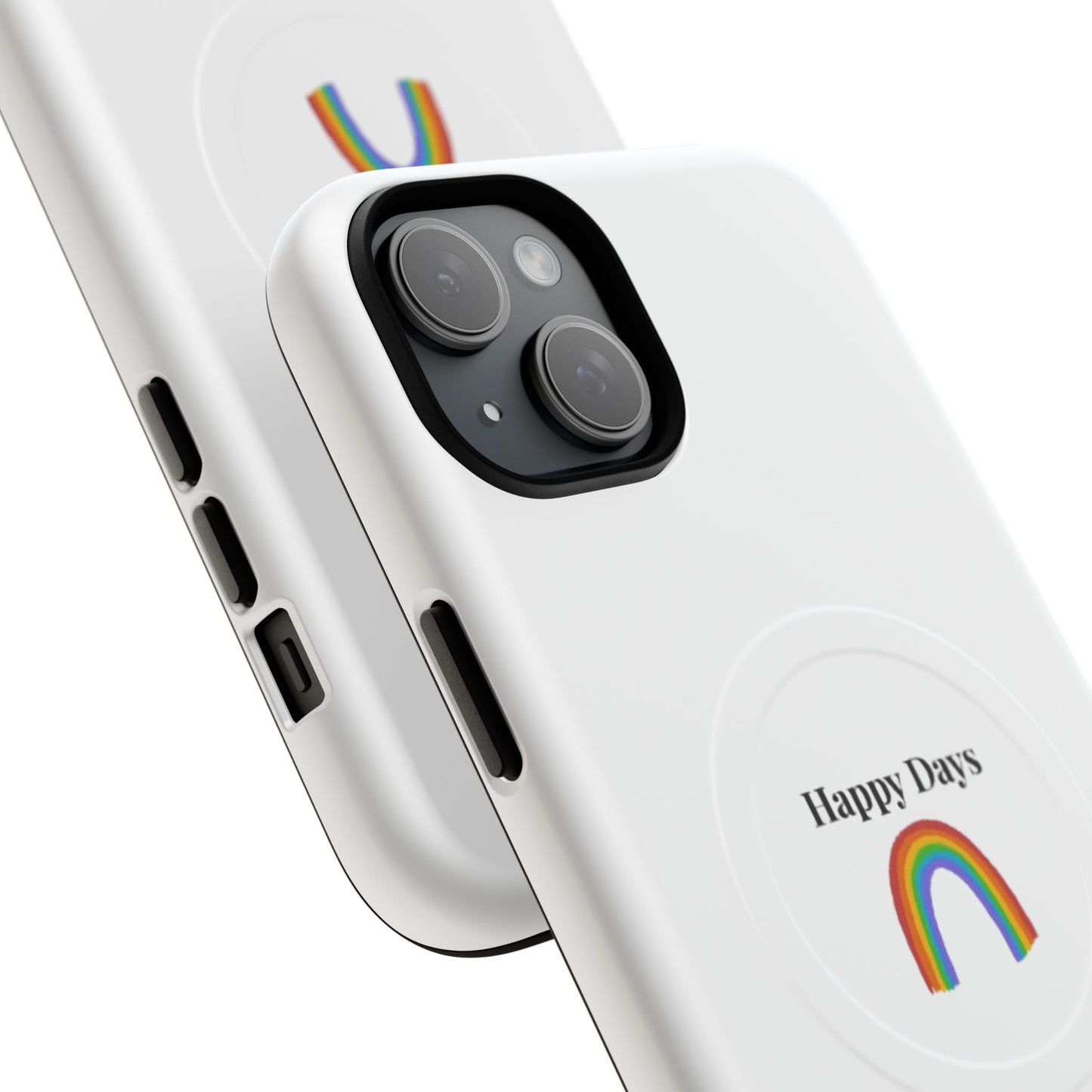 Tough Magnetic Phone Case — "Happy Days" Rainbow Design