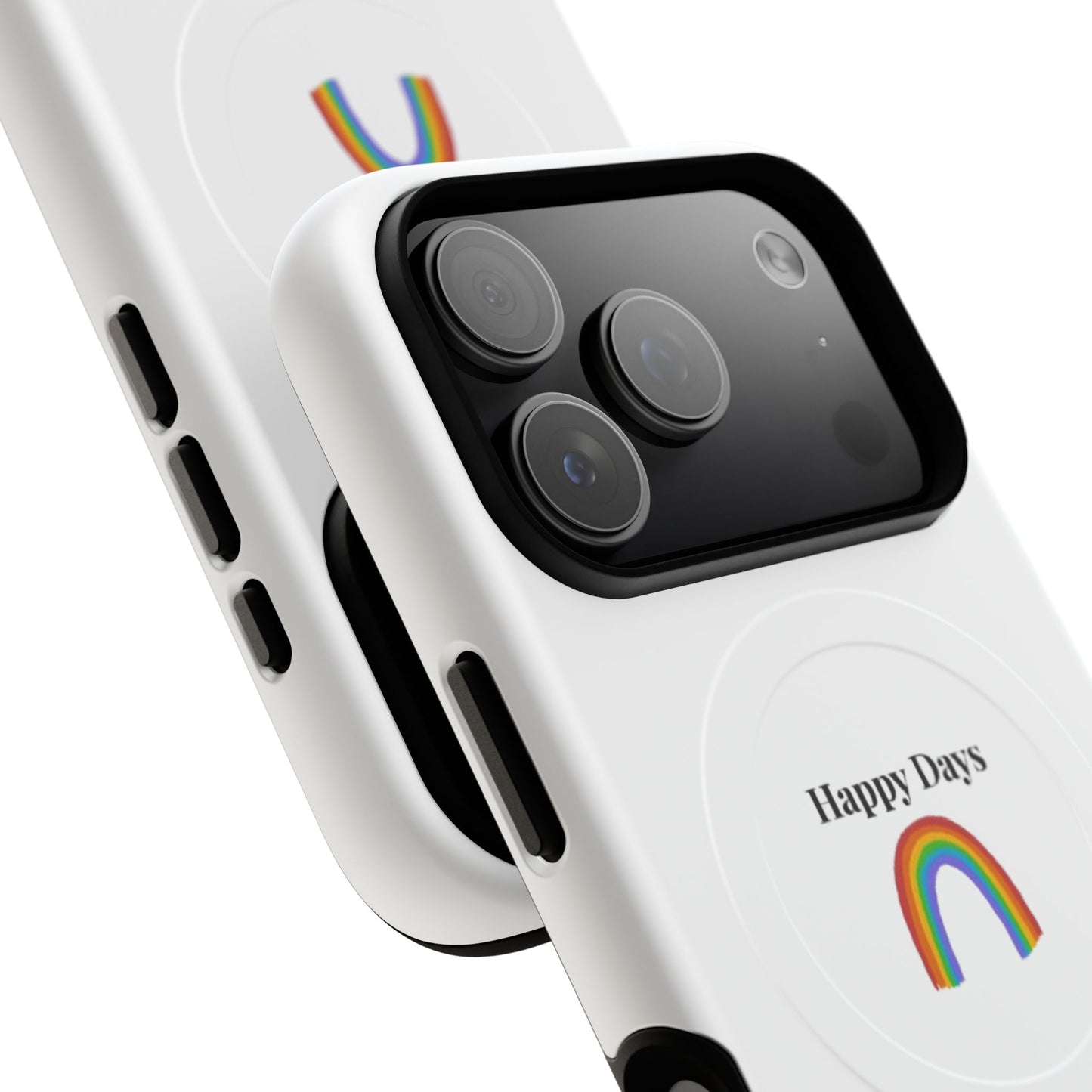 Tough Magnetic Phone Case — "Happy Days" Rainbow Design