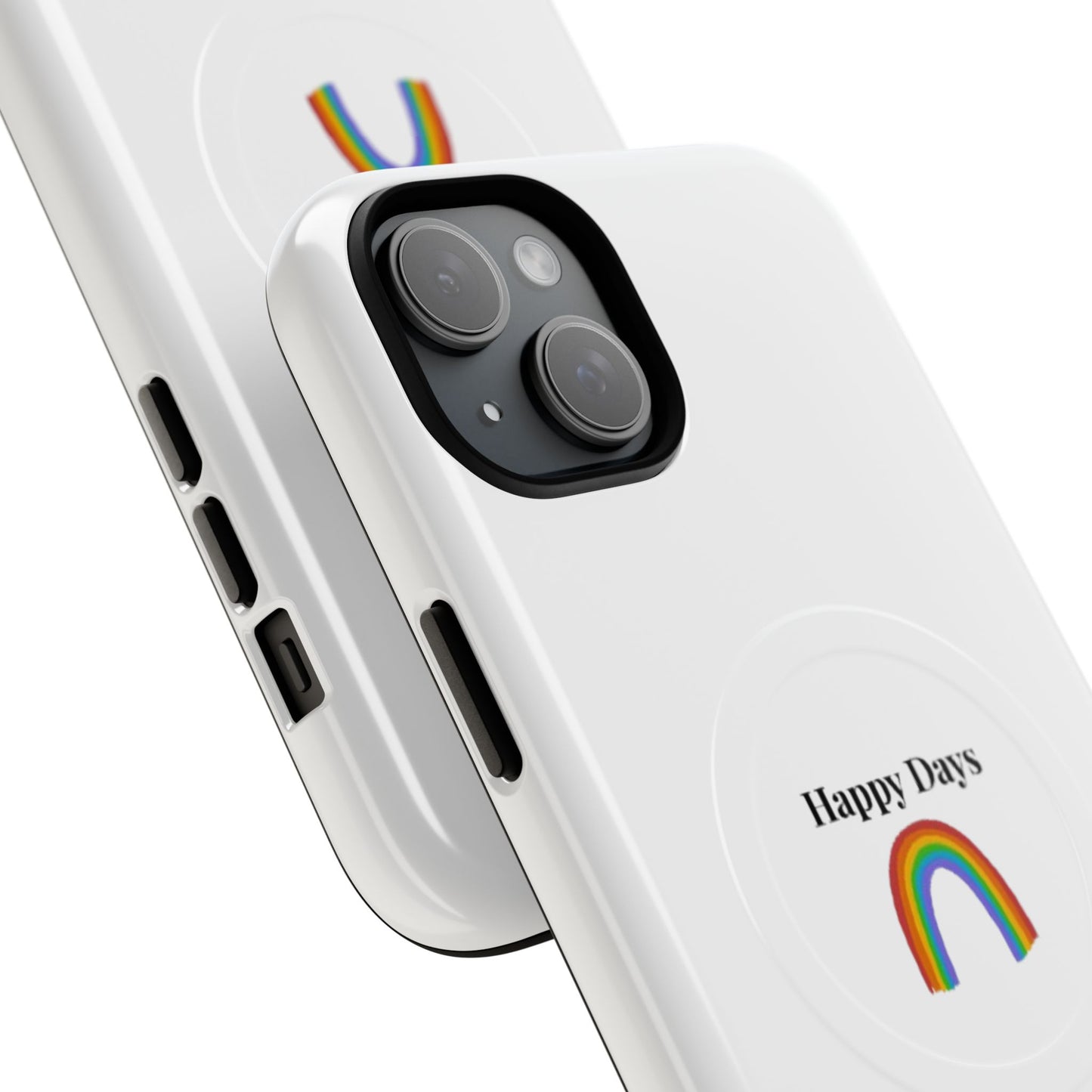 Tough Magnetic Phone Case — "Happy Days" Rainbow Design