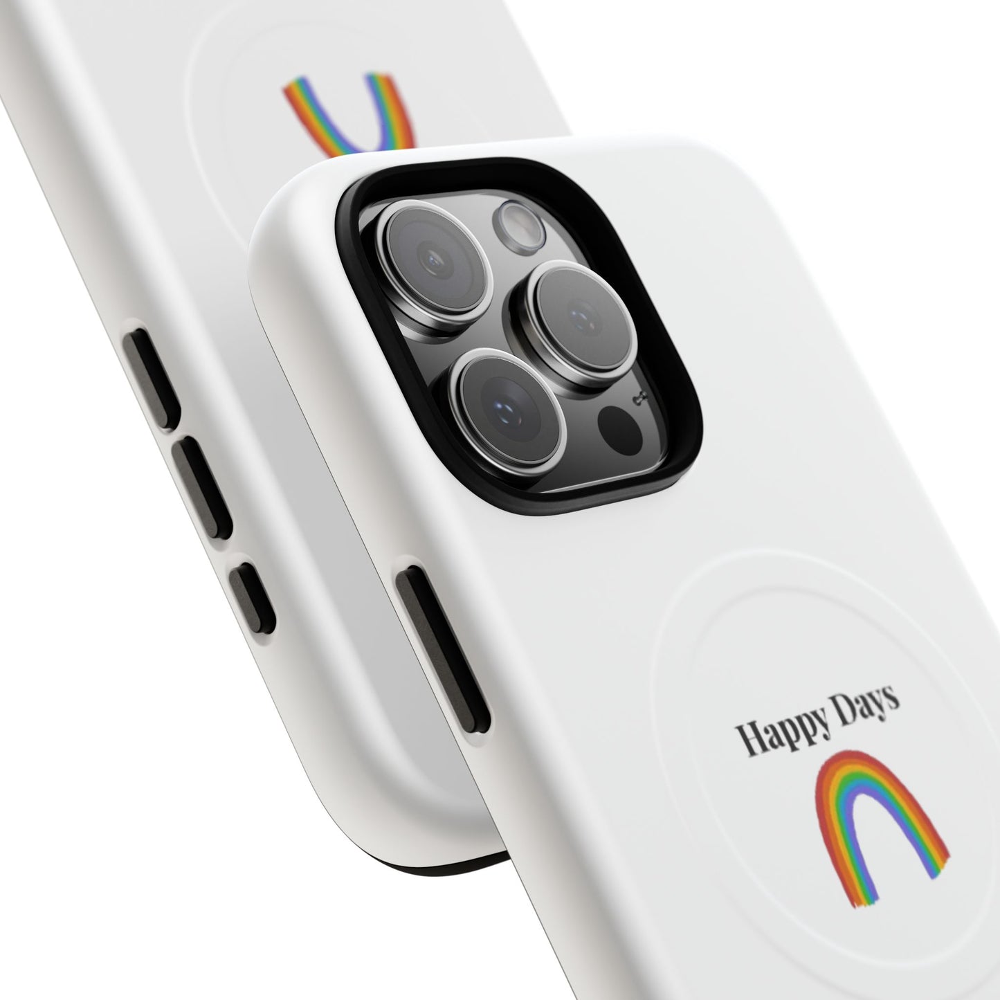 Tough Magnetic Phone Case — "Happy Days" Rainbow Design