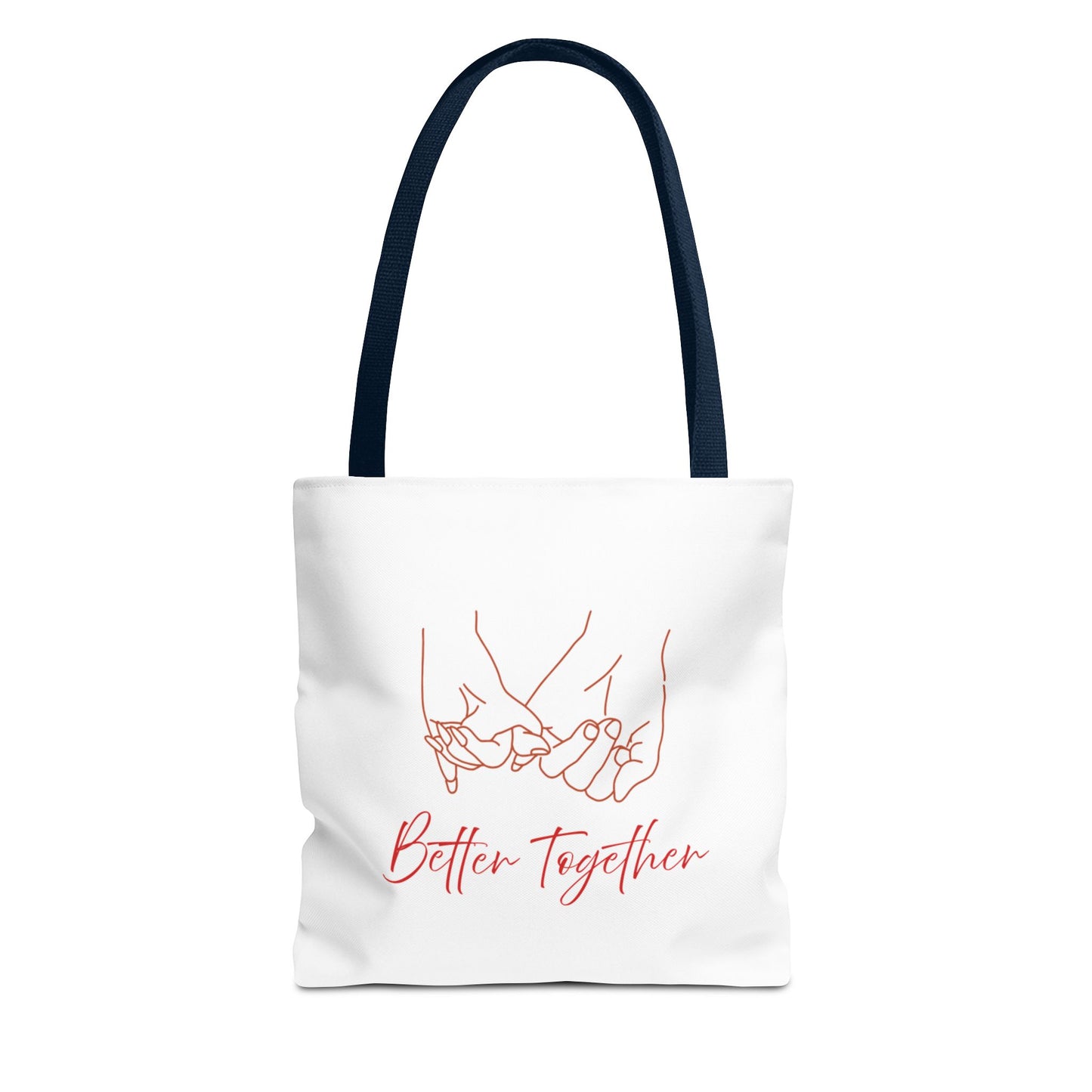 Better Together Tote Bag — Pink Line Art Pinky Promise Tote