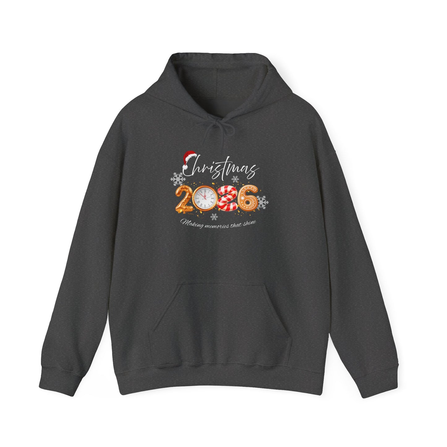 Cozy Unisex Holiday Sweatshirt, Comfortable Hoodie for Christmas, Festive Gift, 2026 Celebration, Casual Winter Wear