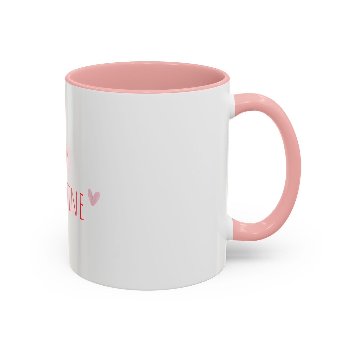 Be My Valentine Accent Coffee Mug — Valentine’s Day Heart Coffee Cup
