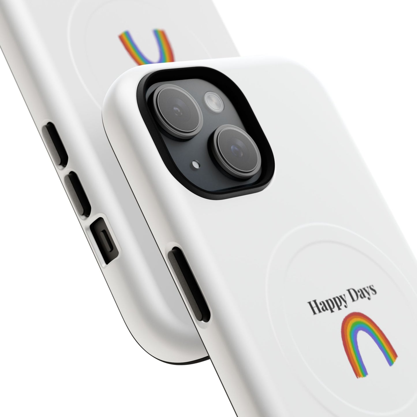 Tough Magnetic Phone Case — "Happy Days" Rainbow Design