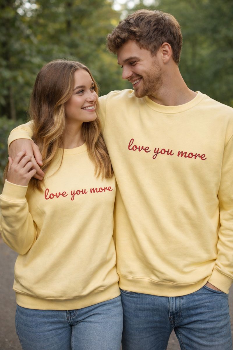 Love You More Crewneck Sweatshirt