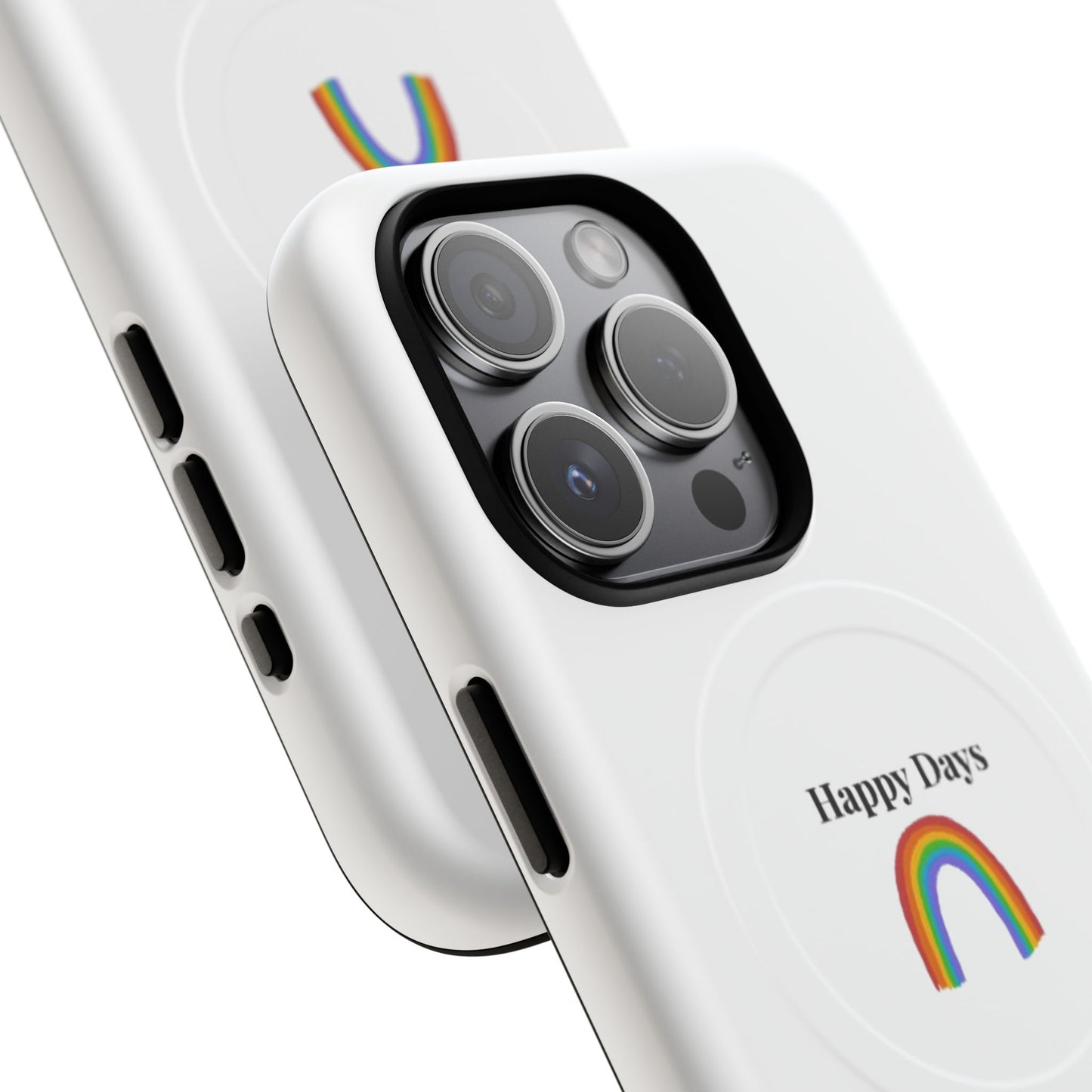 Tough Magnetic Phone Case — "Happy Days" Rainbow Design