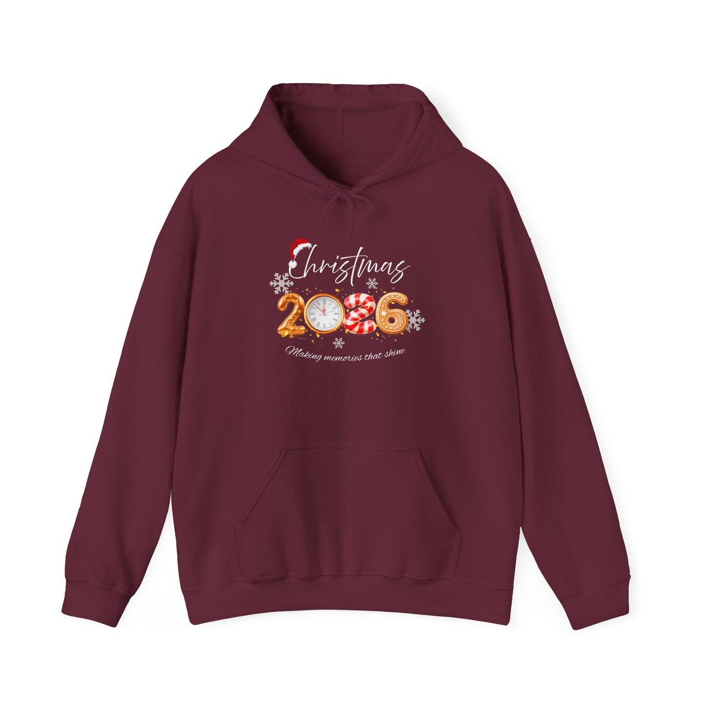 Cozy Unisex Holiday Sweatshirt, Comfortable Hoodie for Christmas, Festive Gift, 2026 Celebration, Casual Winter Wear
