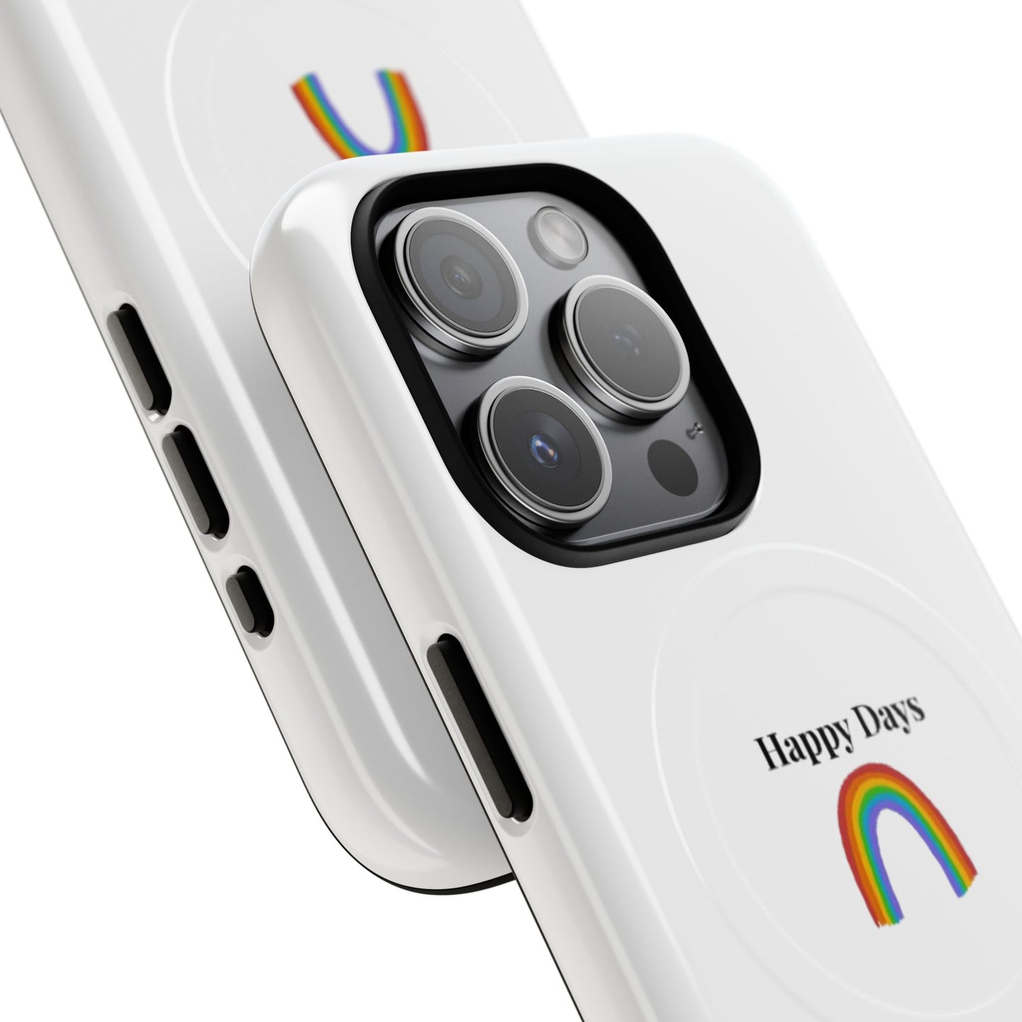 Tough Magnetic Phone Case — "Happy Days" Rainbow Design