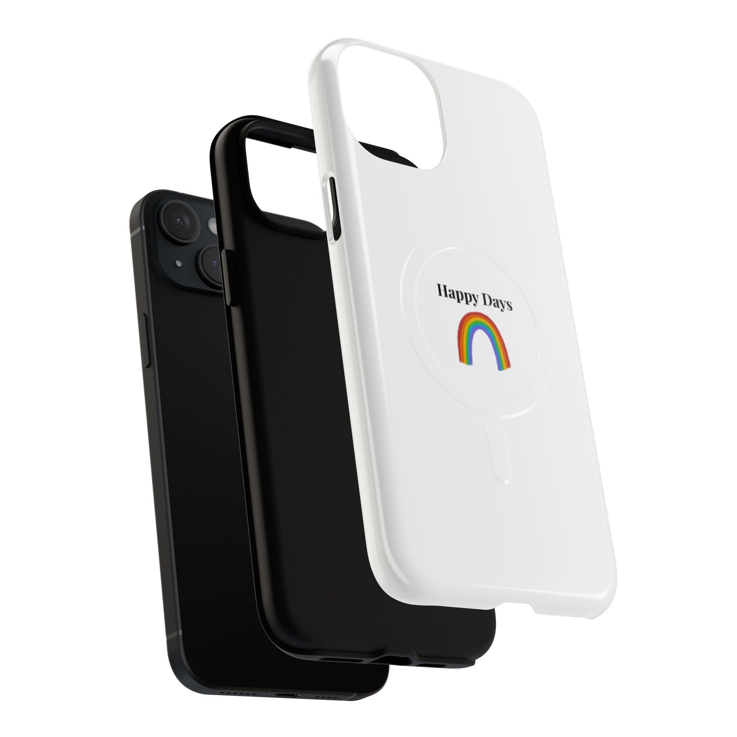 Tough Magnetic Phone Case — "Happy Days" Rainbow Design