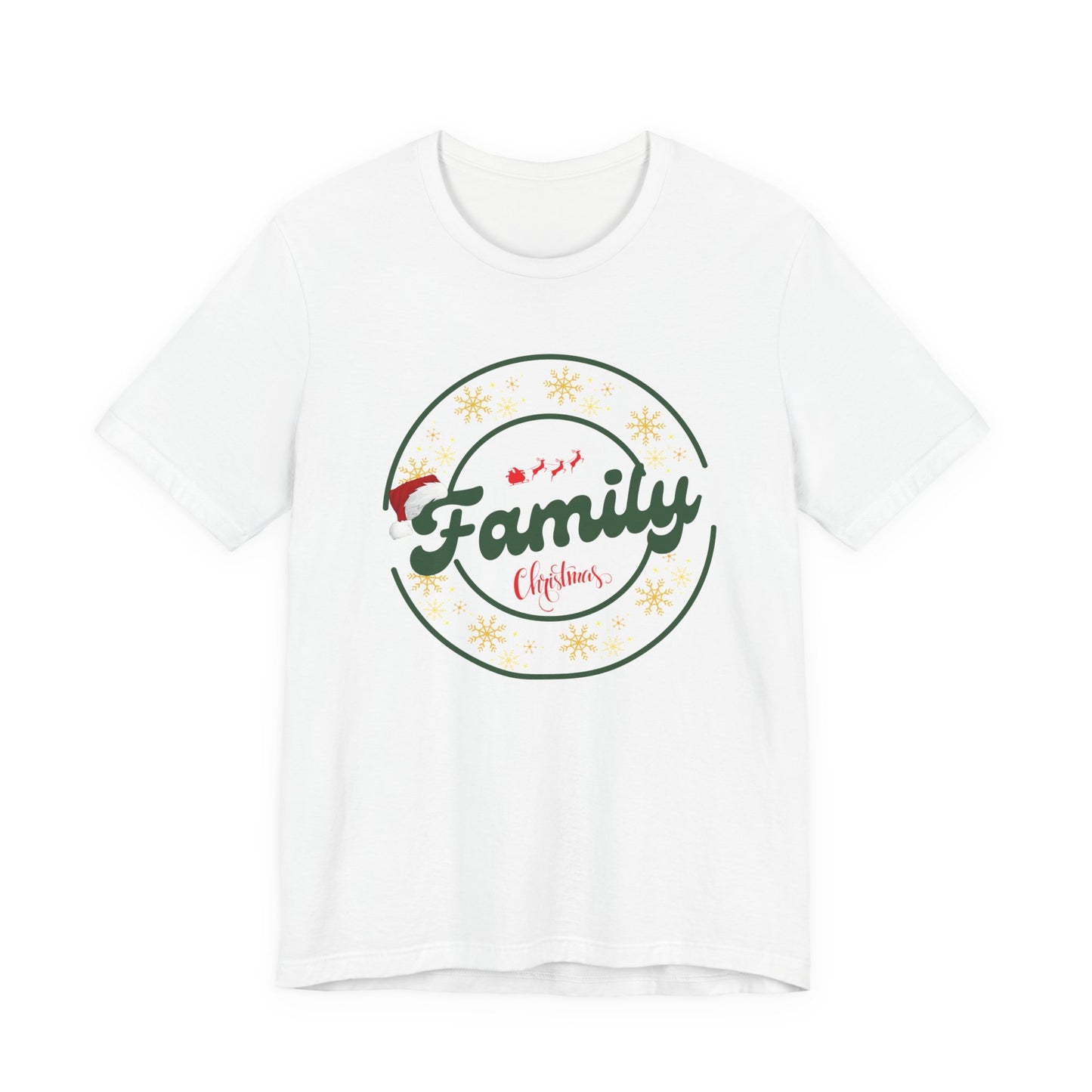 Family Christmas Unisex T-Shirt, Holiday Gift, Family Reunion Tee, Casual wear, Xmas Party Wear