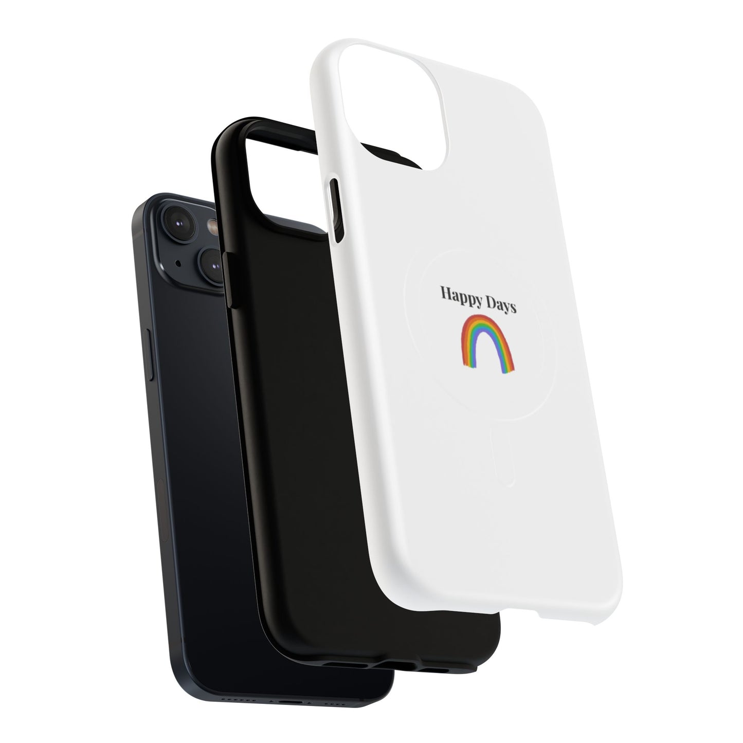 Tough Magnetic Phone Case — "Happy Days" Rainbow Design