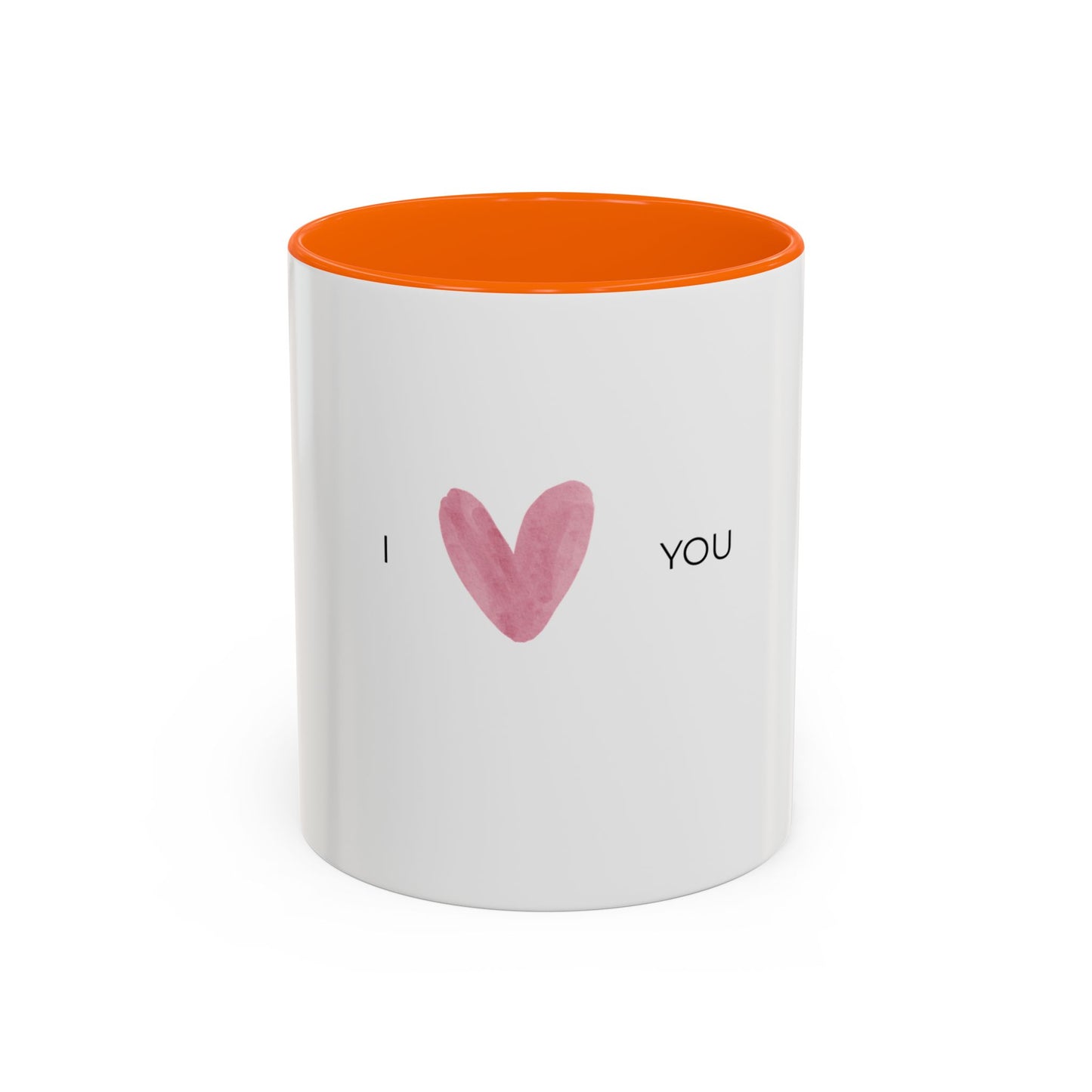 Love Heart Accent Coffee Mug — "I  You" Ceramic Gift for Valentines & Anniversaries