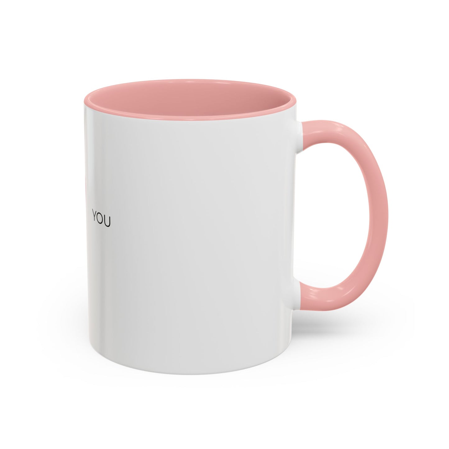 Love Heart Accent Coffee Mug — "I  You" Ceramic Gift for Valentines & Anniversaries
