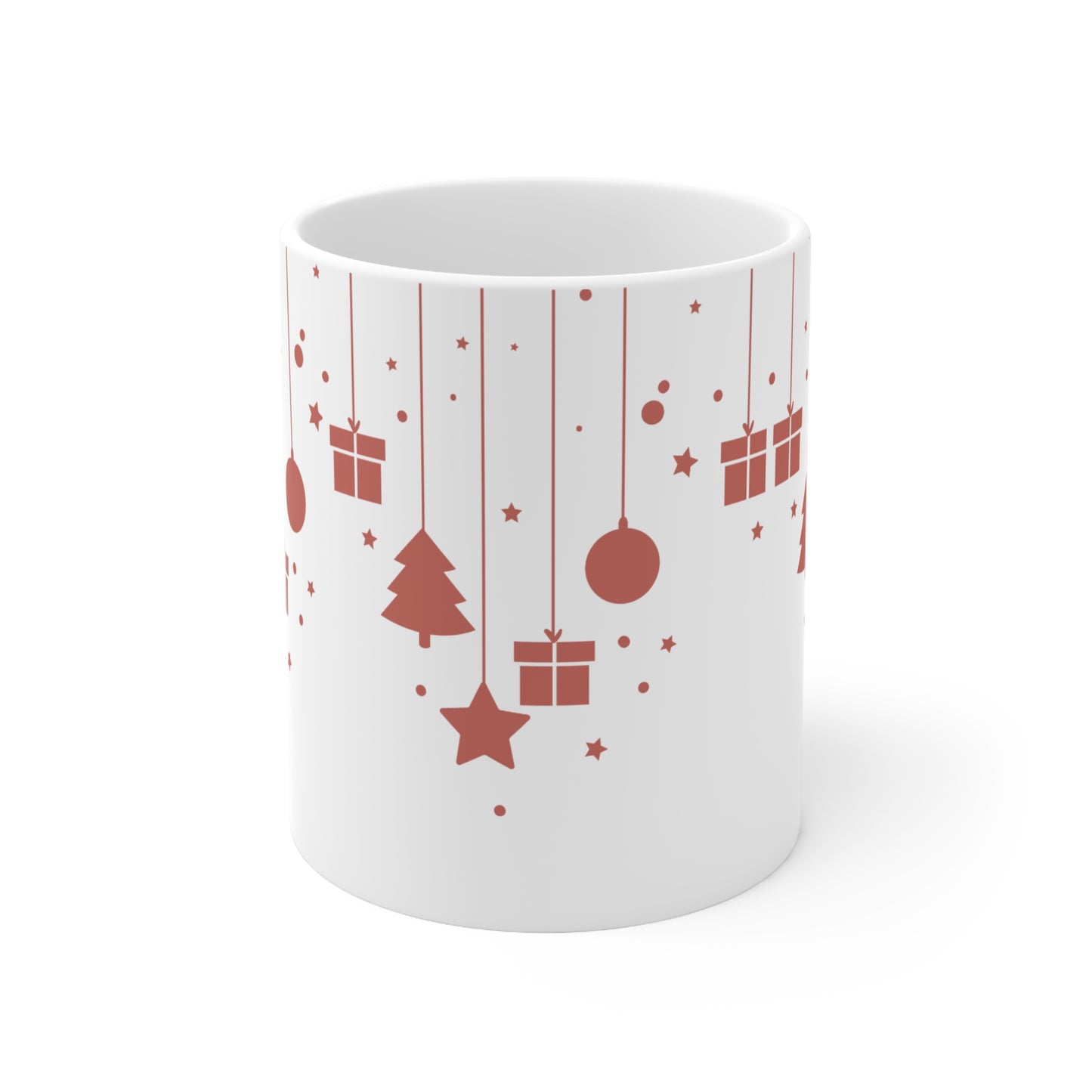 Festive Ceramic Coffee Mug Set, Holiday Gift, Seasonal Decor, Coffee Lover's Essential, Christmas Cheer, Home & Kitchen