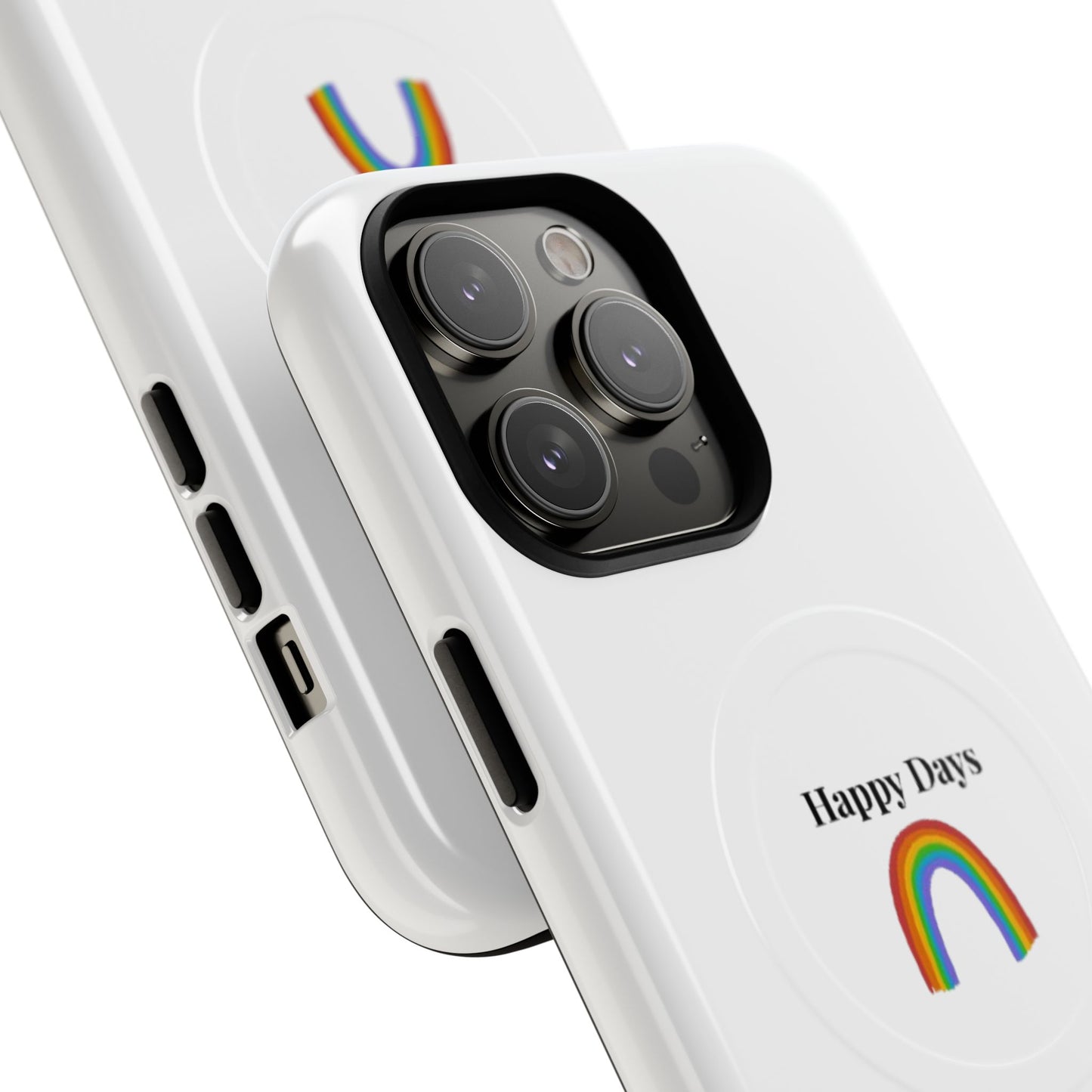 Tough Magnetic Phone Case — "Happy Days" Rainbow Design