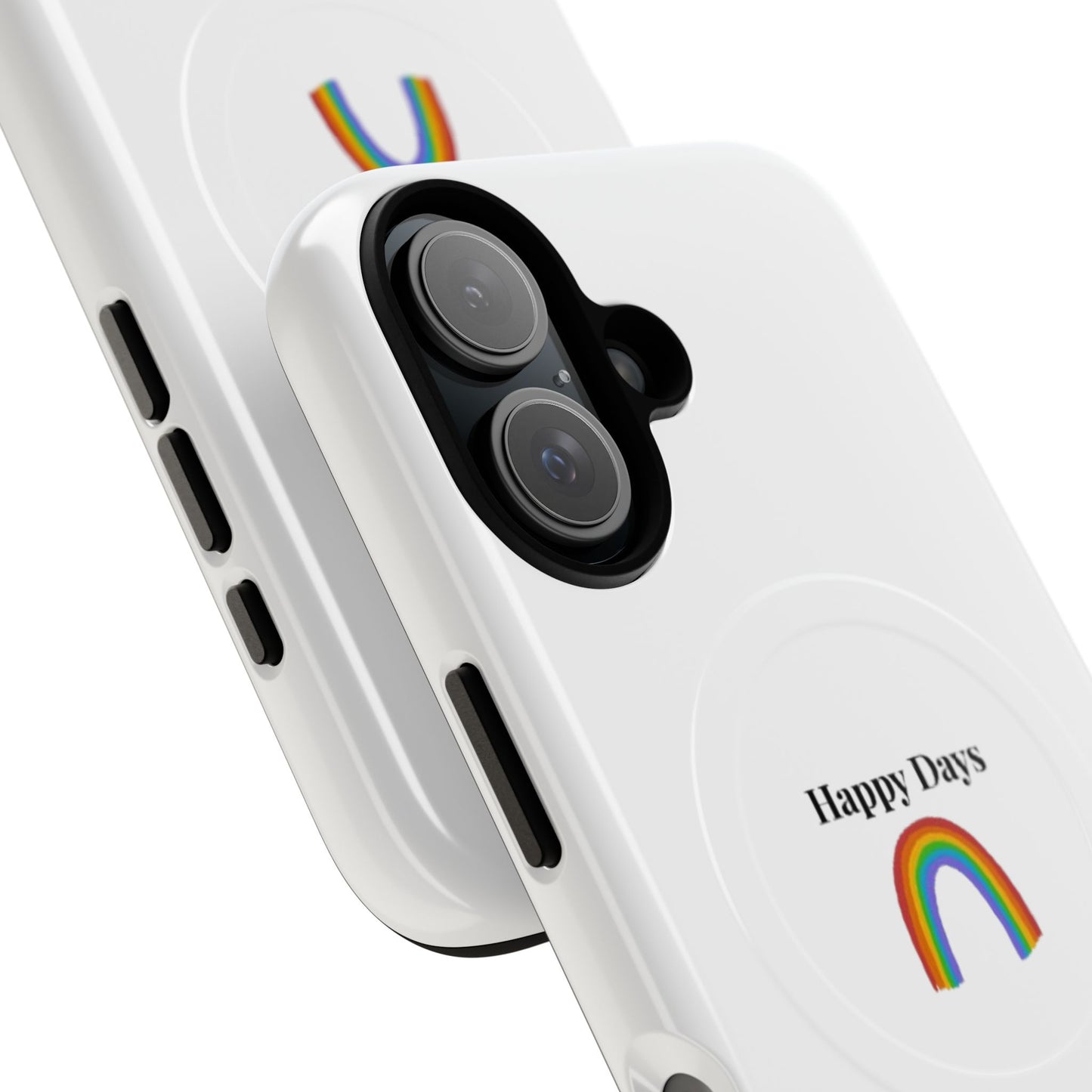 Tough Magnetic Phone Case — "Happy Days" Rainbow Design