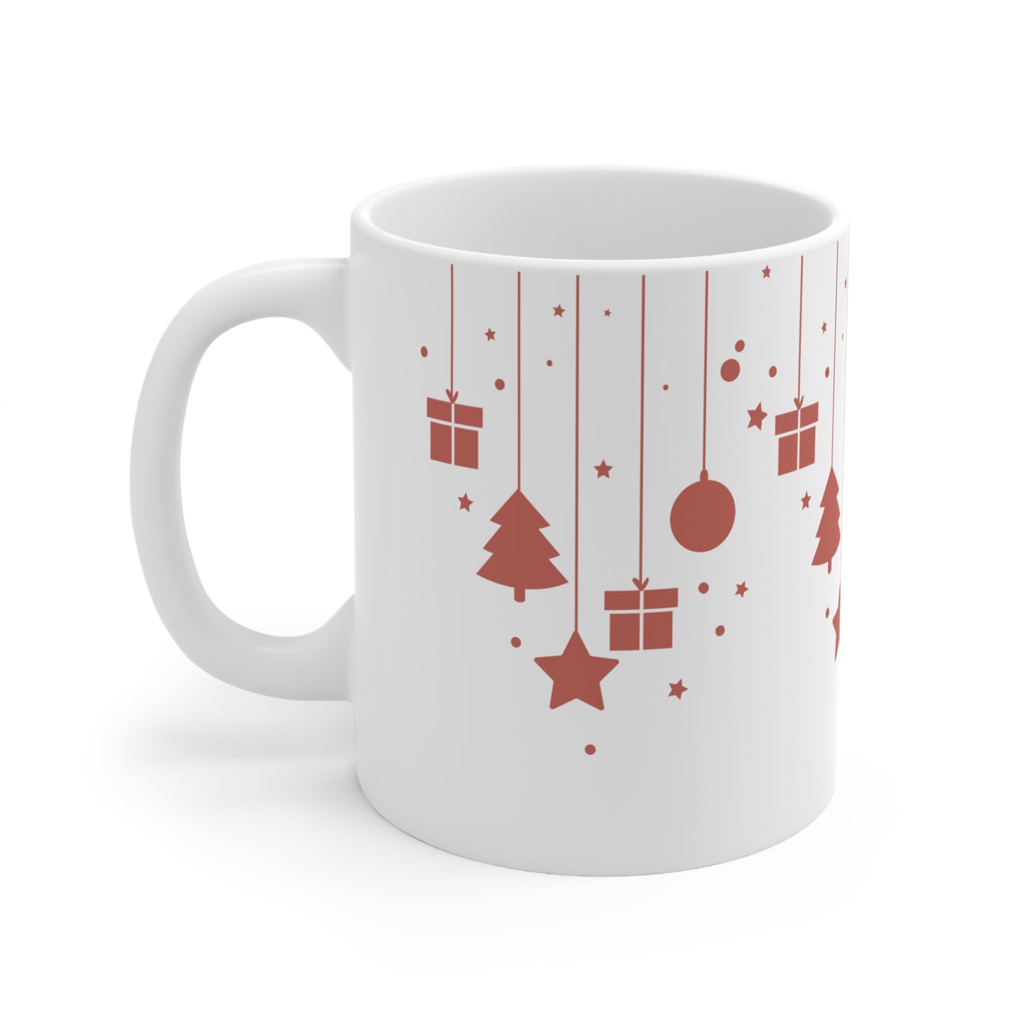 Festive Ceramic Coffee Mug Set, Holiday Gift, Seasonal Decor, Coffee Lover's Essential, Christmas Cheer, Home & Kitchen