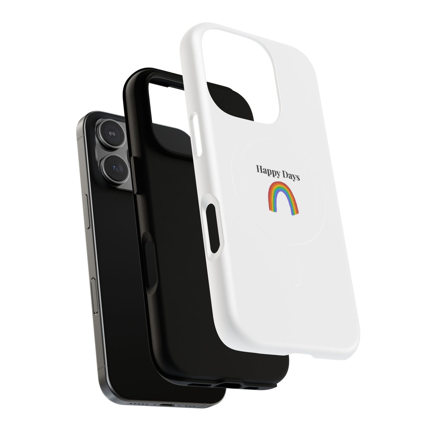 Tough Magnetic Phone Case — "Happy Days" Rainbow Design