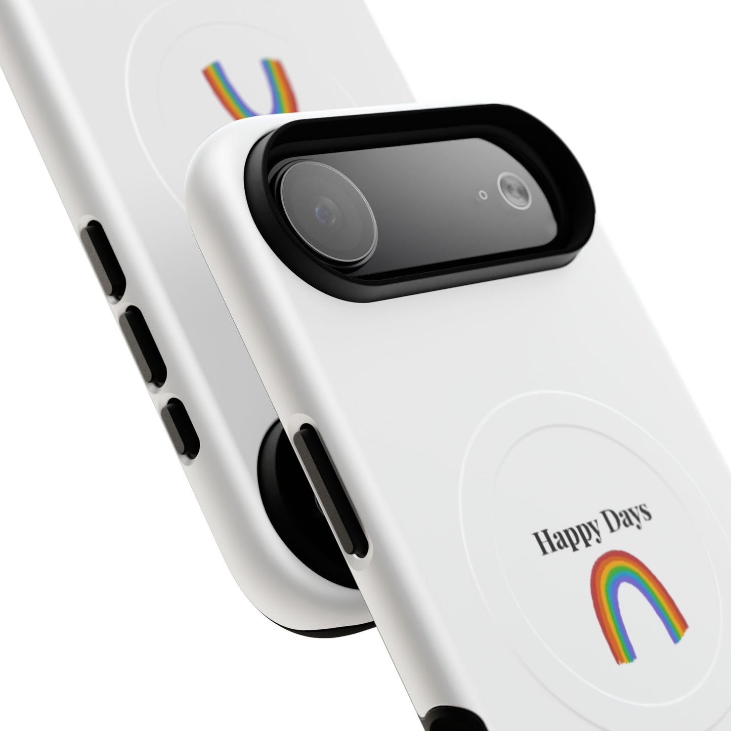 Tough Magnetic Phone Case — "Happy Days" Rainbow Design
