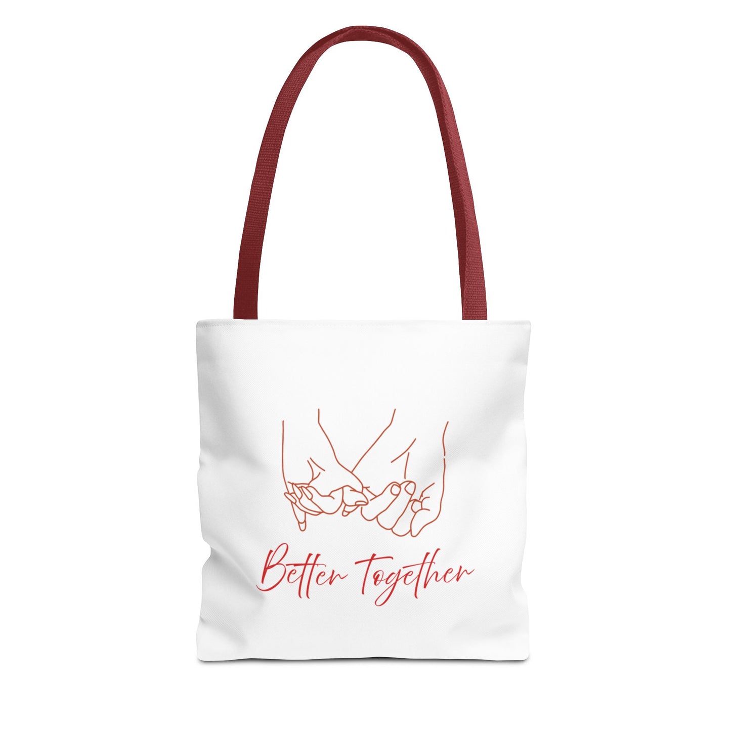 Better Together Tote Bag — Pink Line Art Pinky Promise Tote