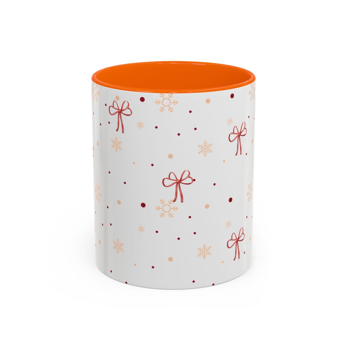 Holiday Bow Accent Coffee Mug | Winter Gift | Festive Drinkware | Christmas & New Year Decor | Cute Mug for Coffee Lovers