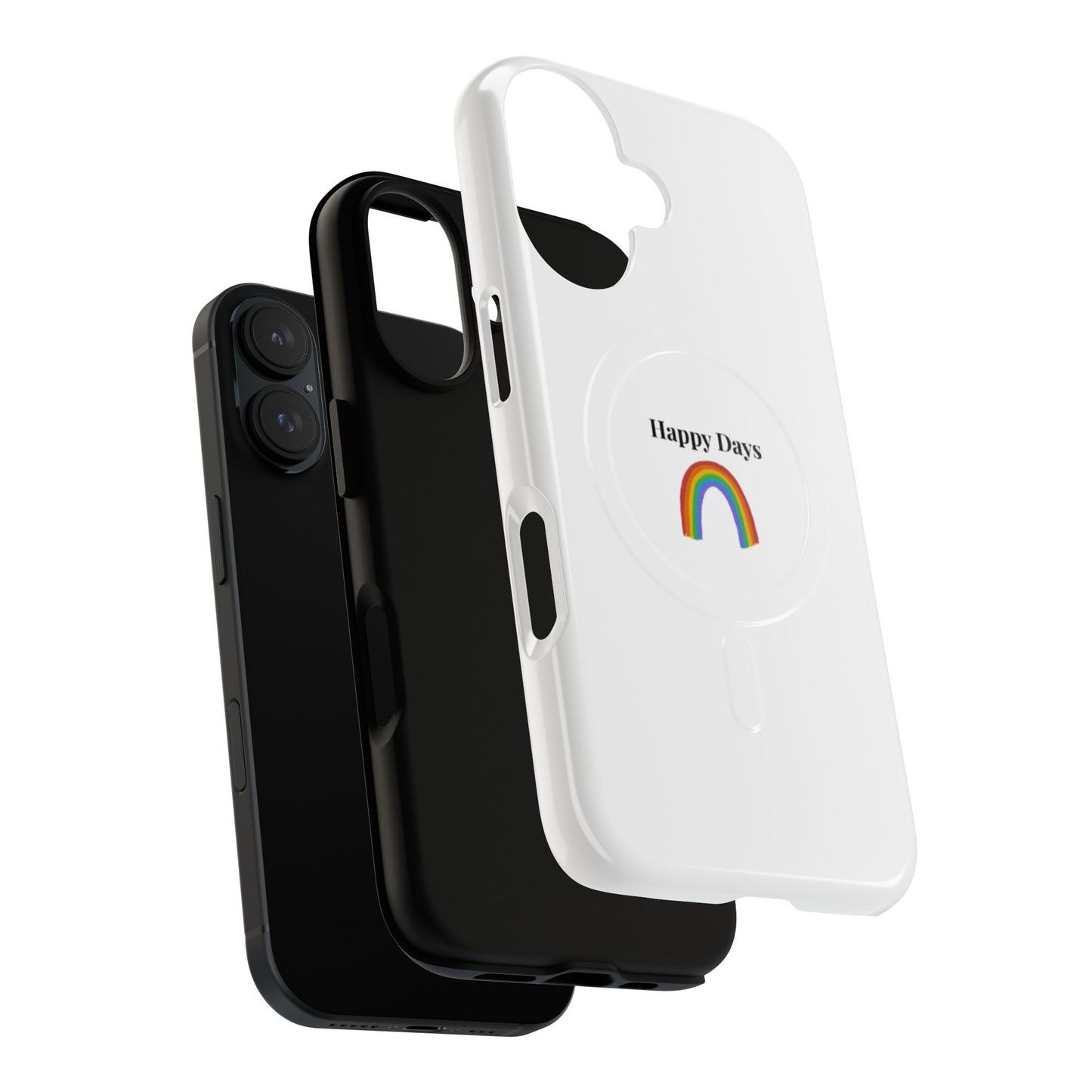 Tough Magnetic Phone Case — "Happy Days" Rainbow Design