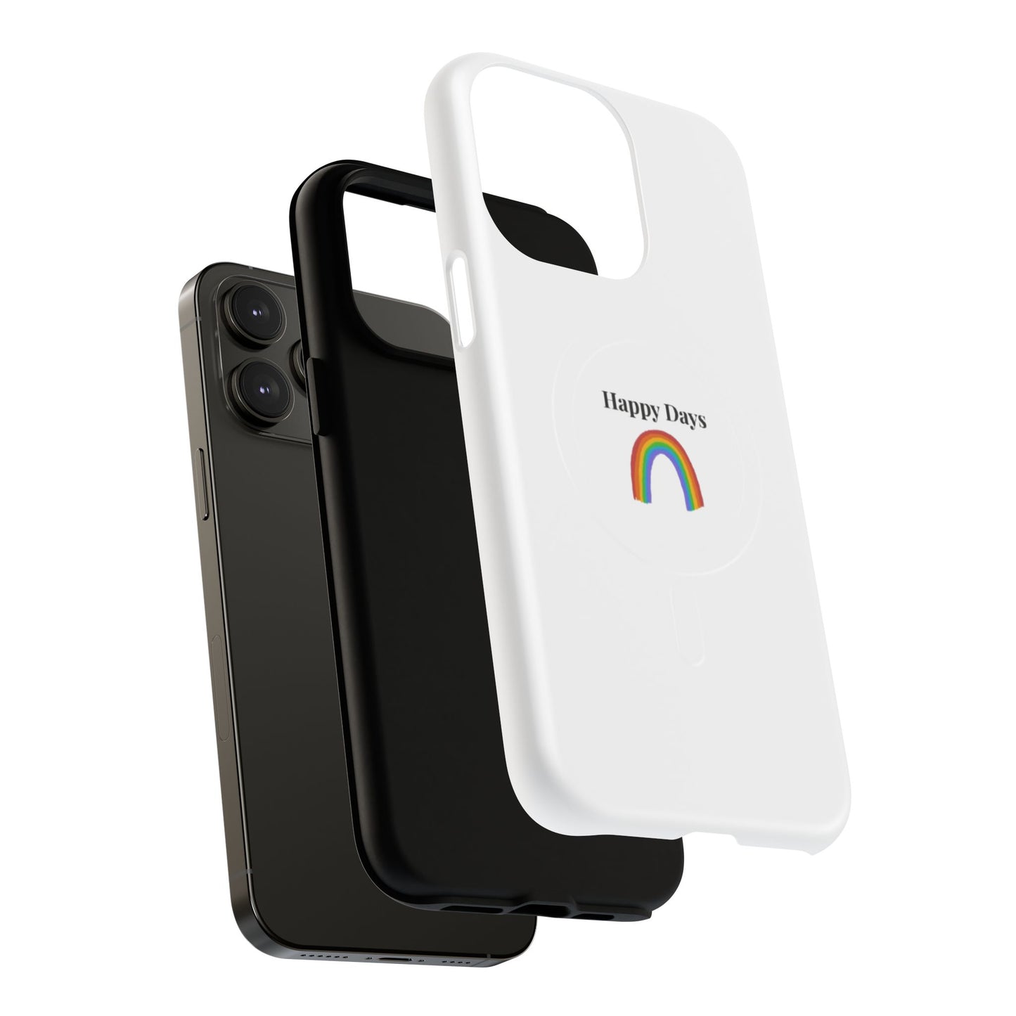Tough Magnetic Phone Case — "Happy Days" Rainbow Design