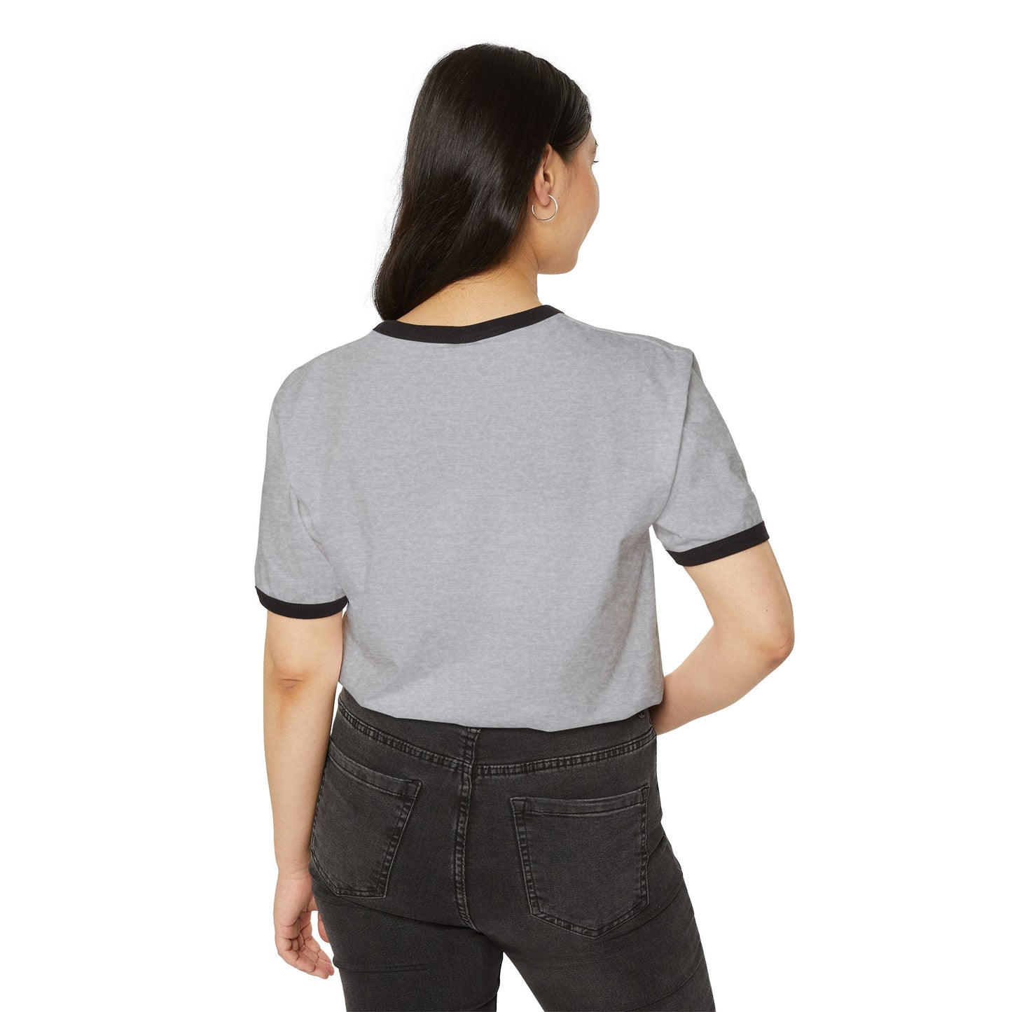 Always You Ringer T-Shirt — Retro Cream Tee with Navy Trim