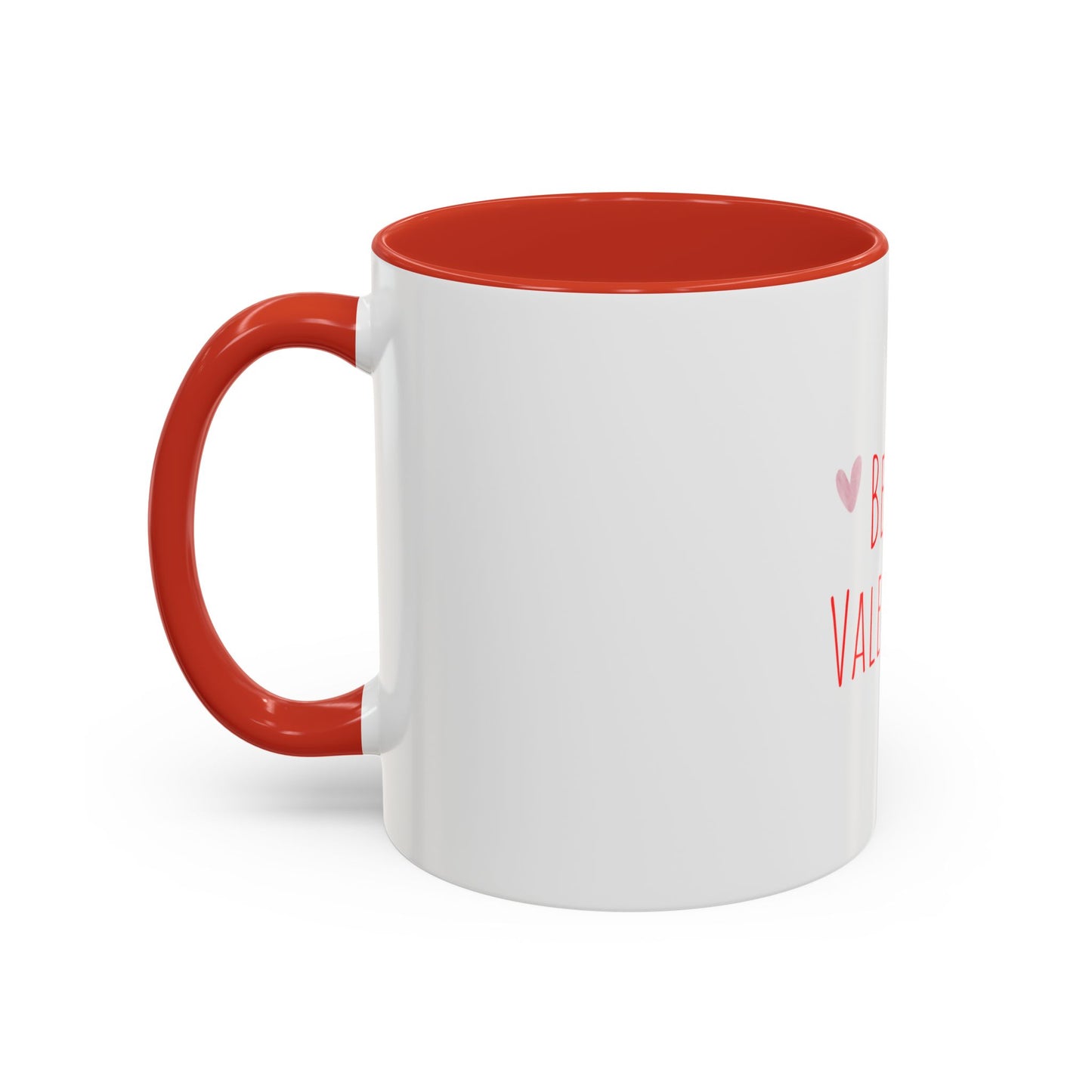 Be My Valentine Accent Coffee Mug — Valentine’s Day Heart Coffee Cup