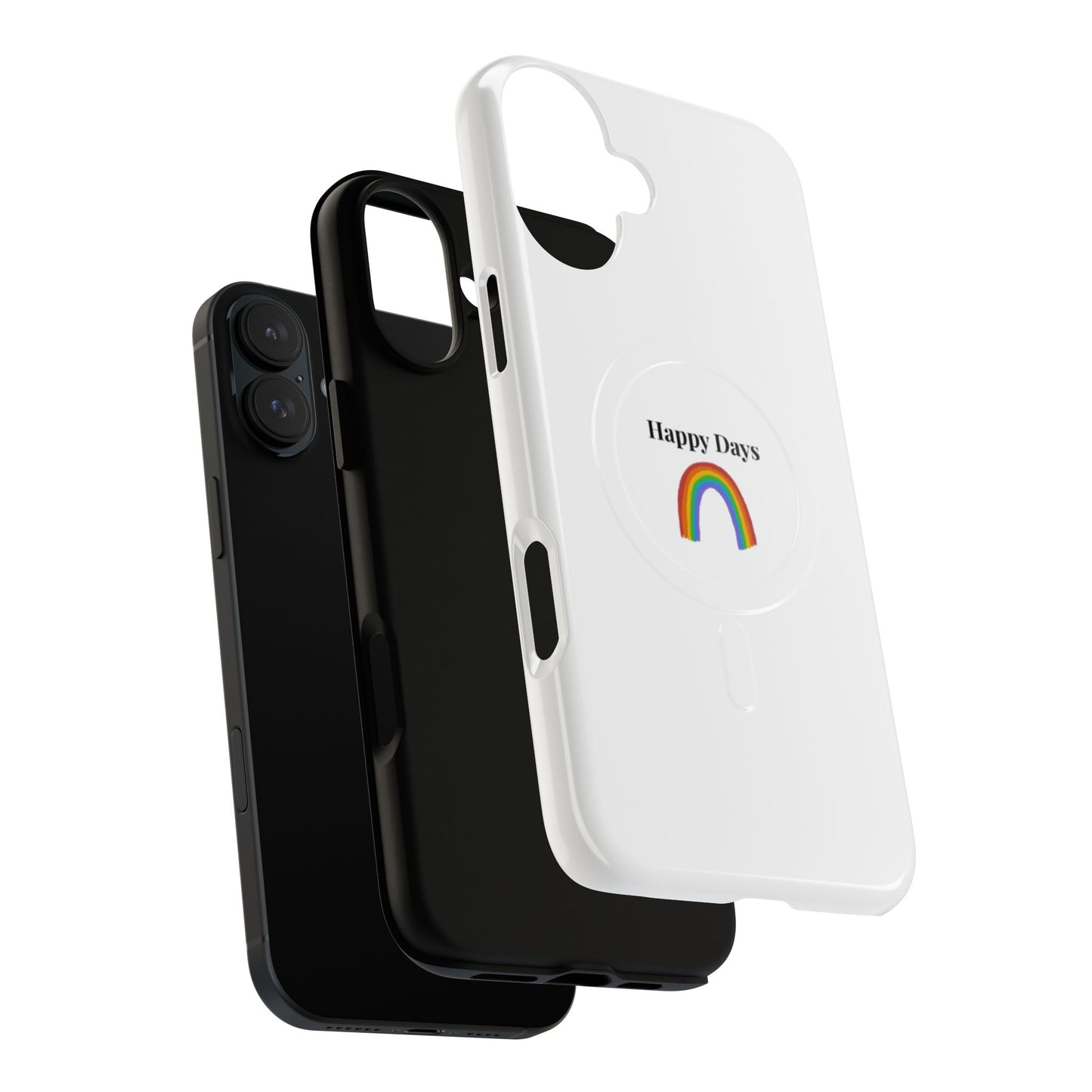 Tough Magnetic Phone Case — "Happy Days" Rainbow Design