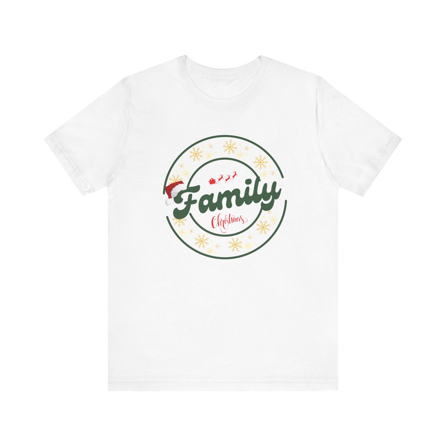 Family Christmas Unisex T-Shirt, Holiday Gift, Family Reunion Tee, Casual wear, Xmas Party Wear