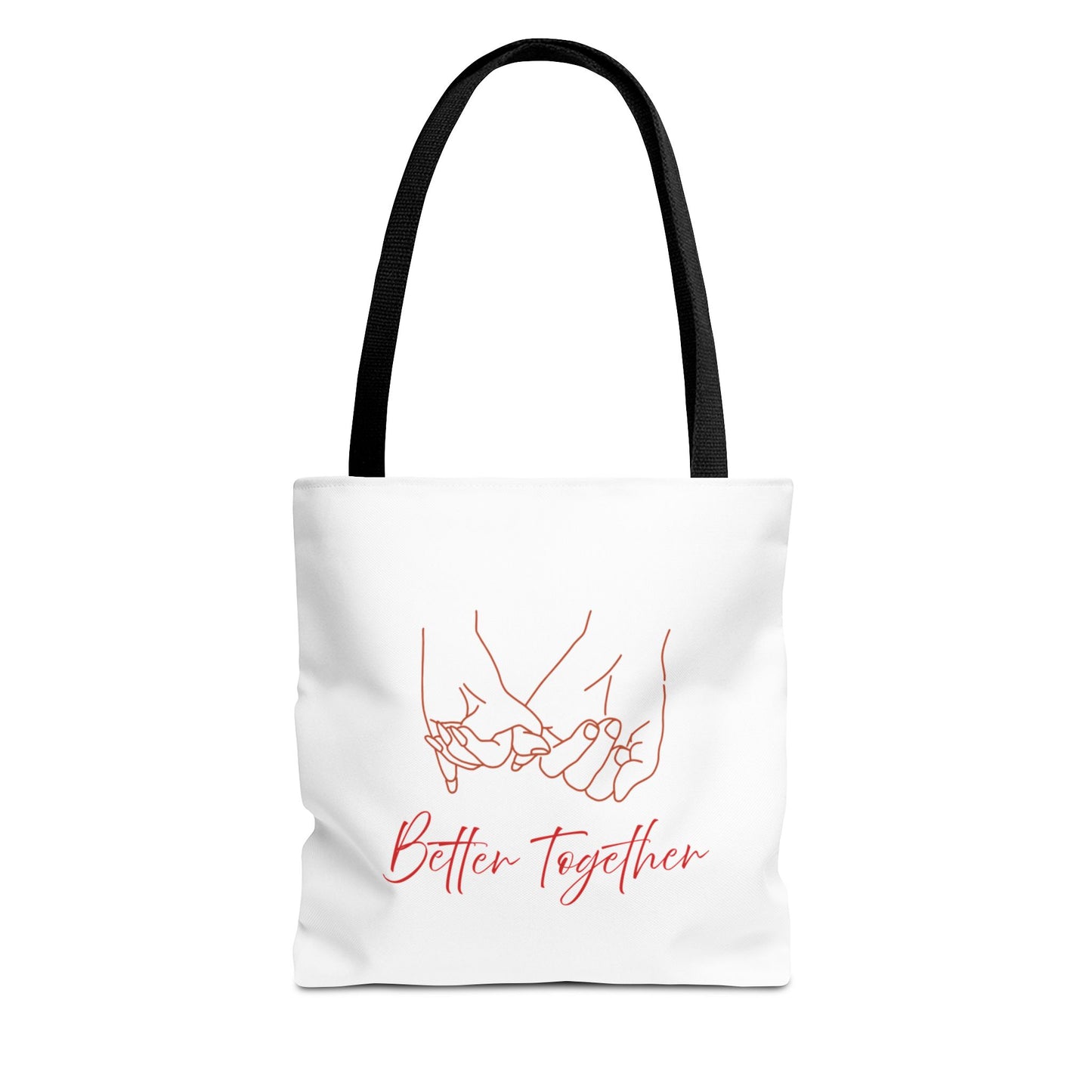 Better Together Tote Bag — Pink Line Art Pinky Promise Tote